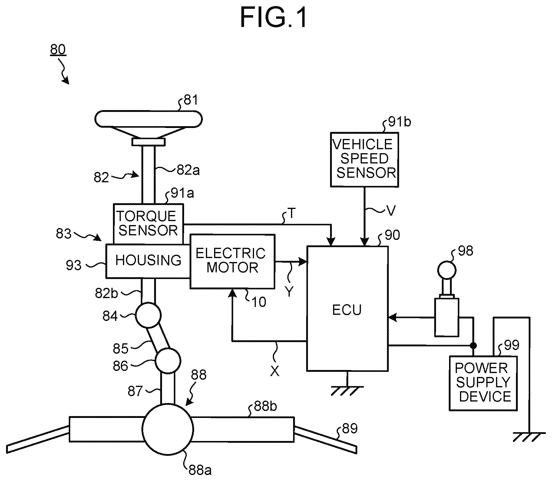 Patent US11814116 Figure 1 – Assist mechanism and electric power steering device
