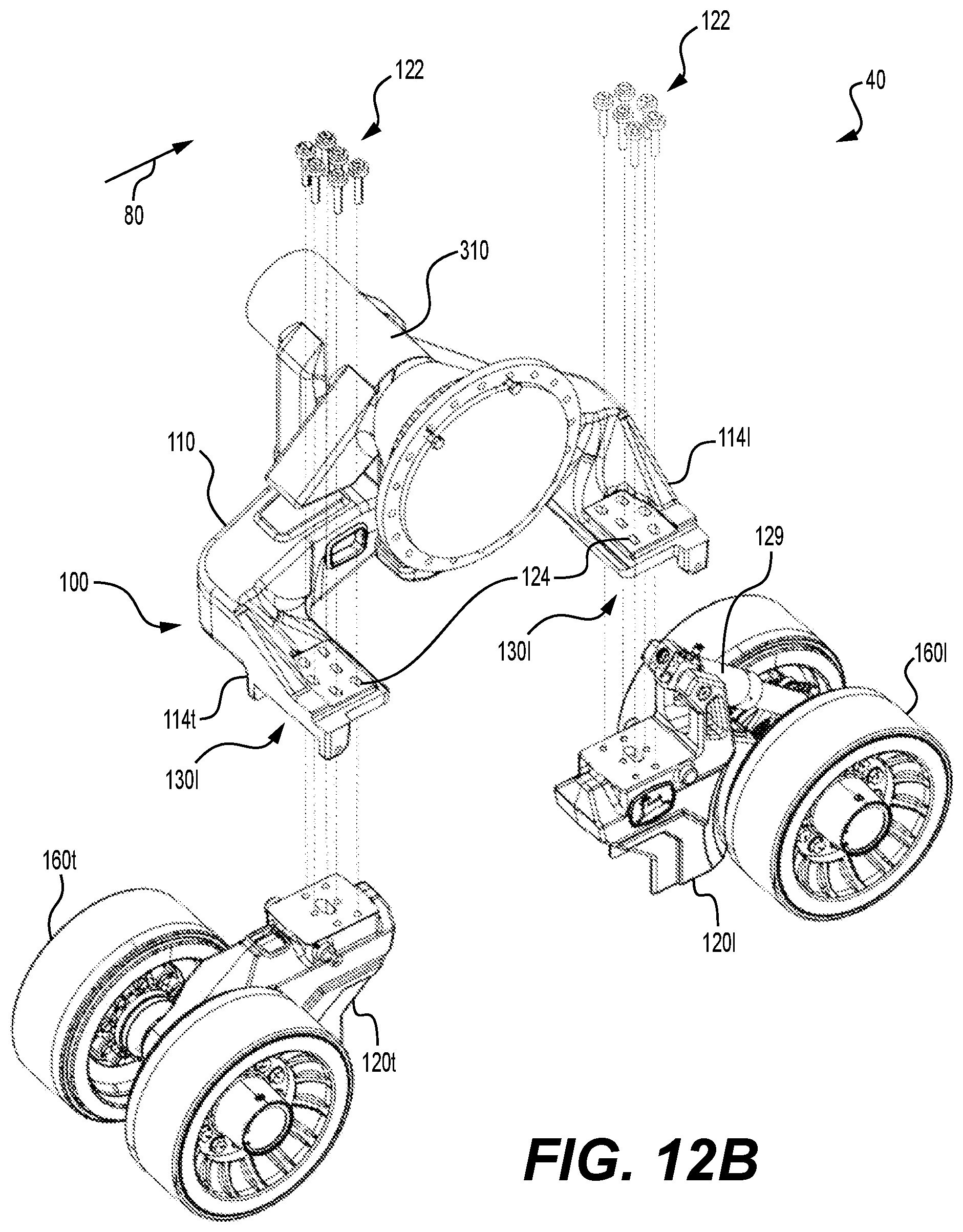 Patent US11814118 Figure 8 – Suspended undercarriage assembly for a track system