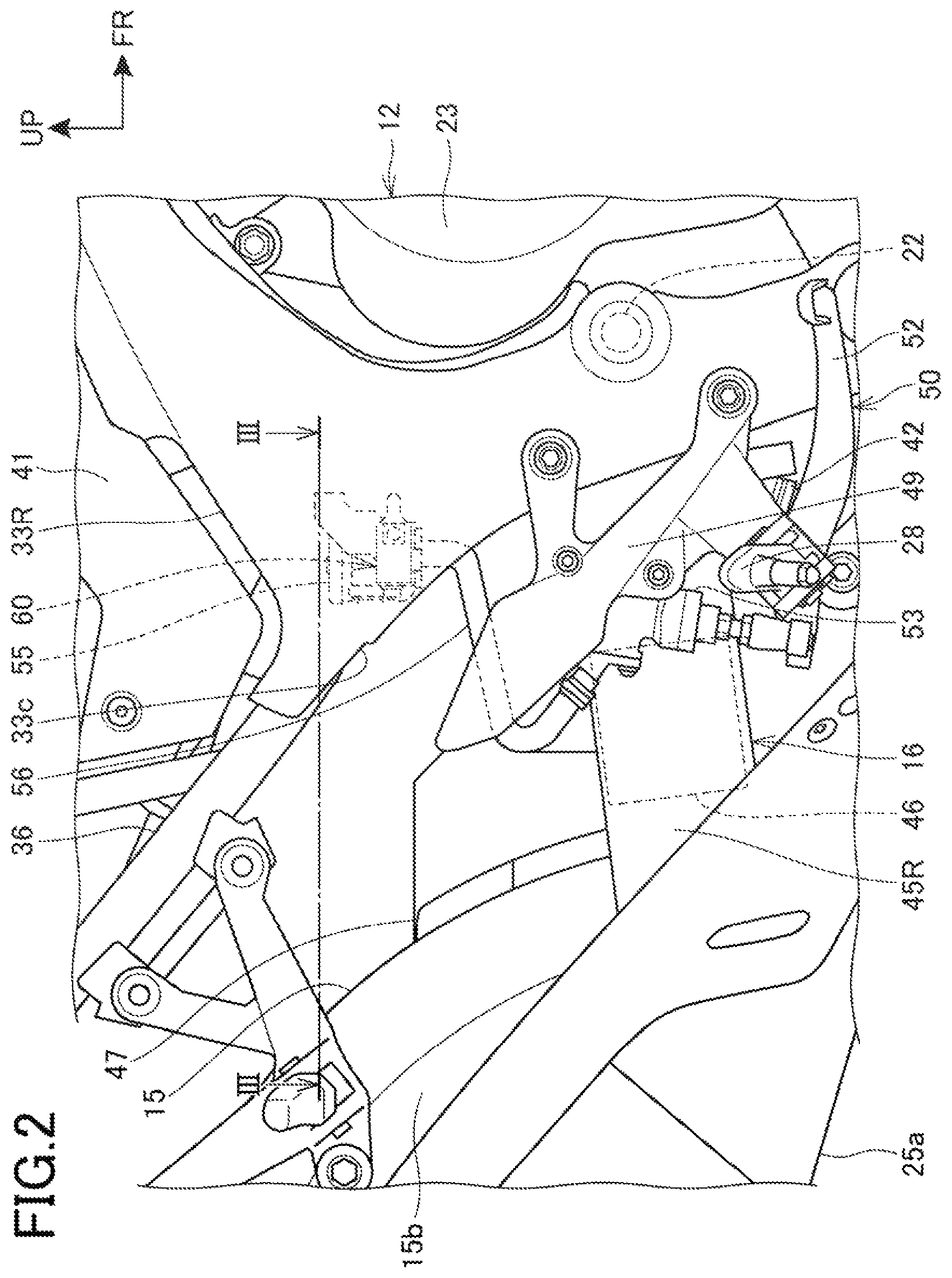 Patent US11814127 Figure 2 – Saddle-ride vehicle