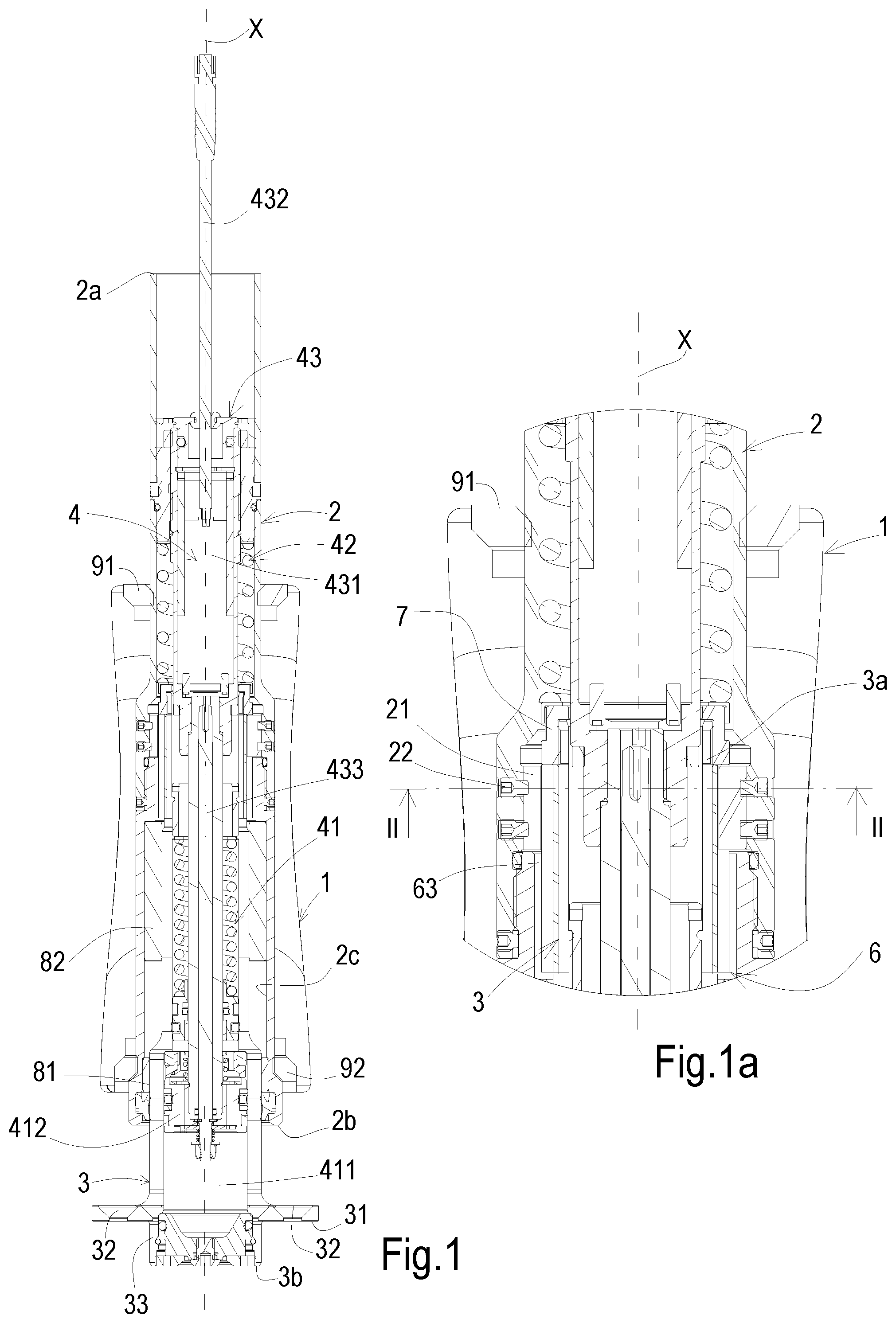 Patent US11814129 Figure 1 – Suspension system for arrangement within a steering head tube of a bicycle
