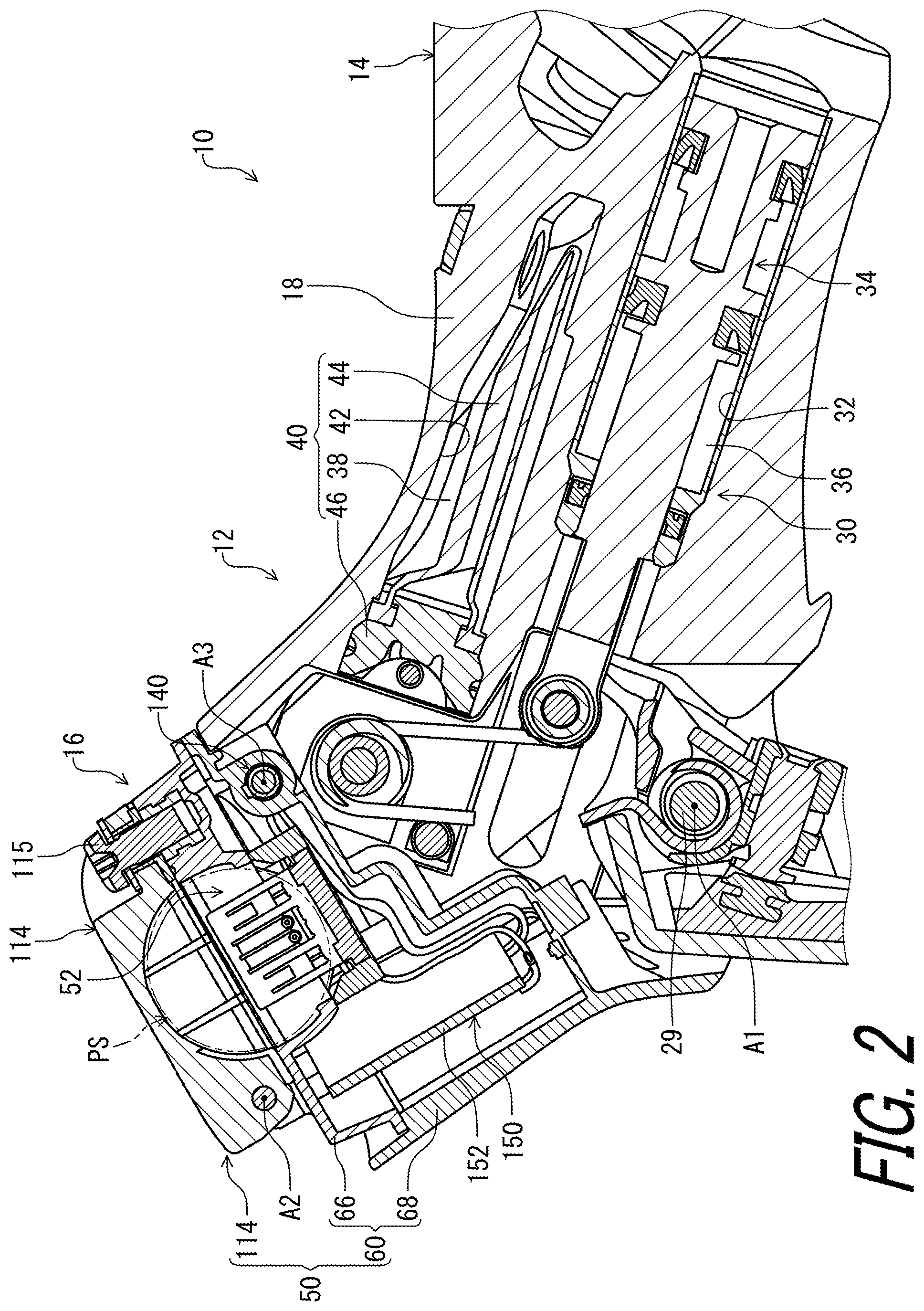 Patent US11814130 Figure 2 – Operating device for human-powered vehicle
