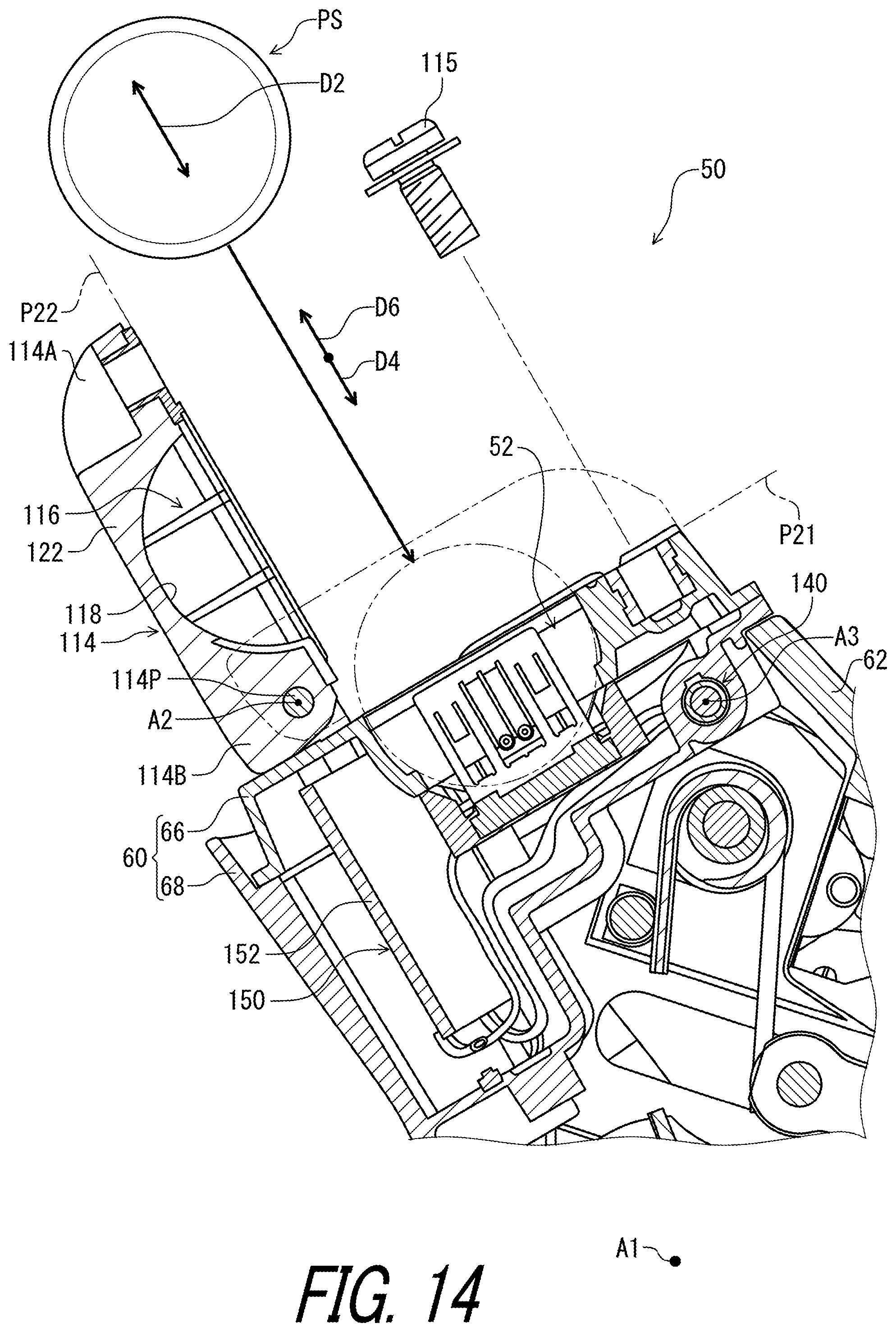 Patent US11814130 Figure 14 – Operating device for human-powered vehicle