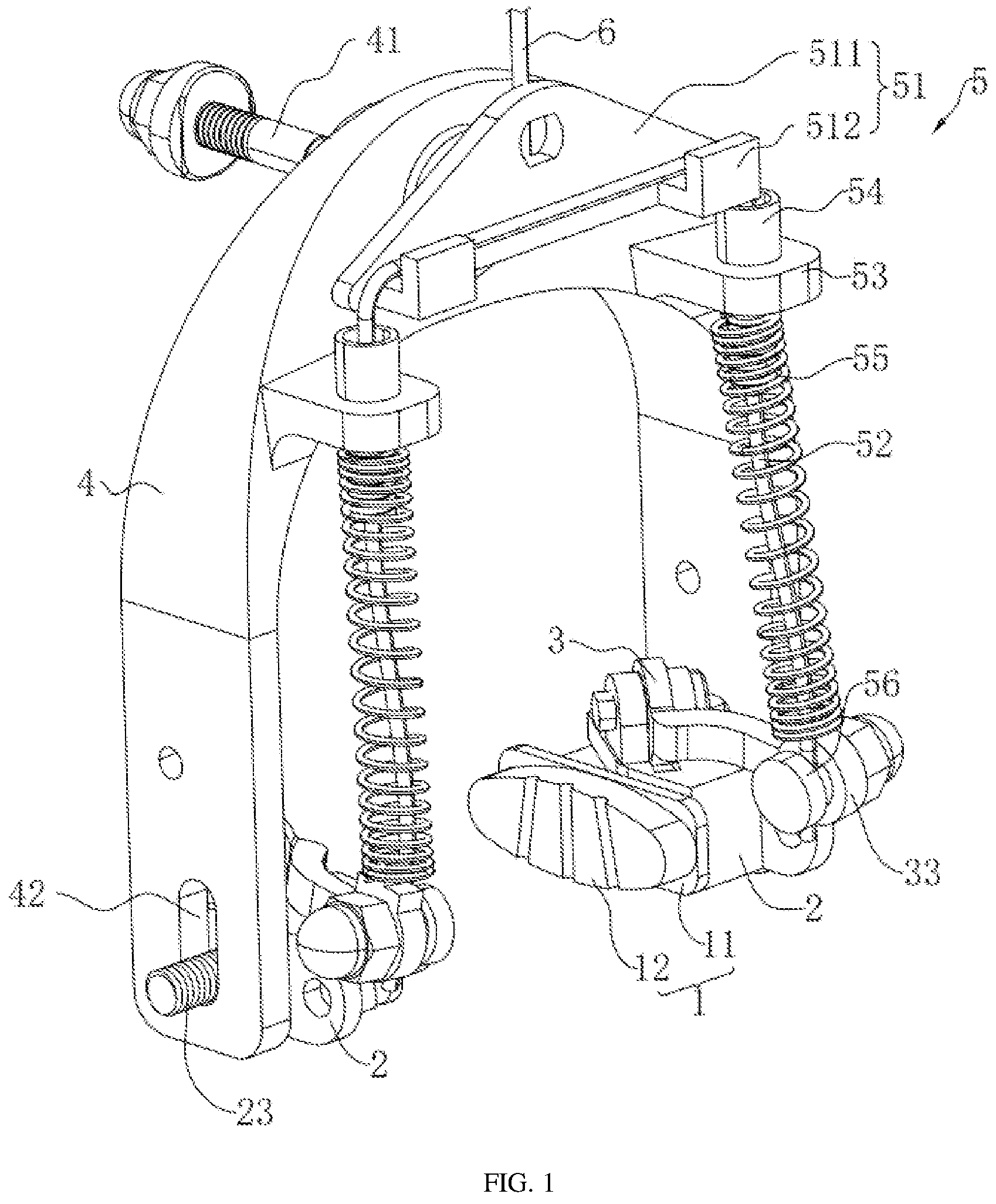 Patent US11814131 Figure 1 – Synchronously driven brake