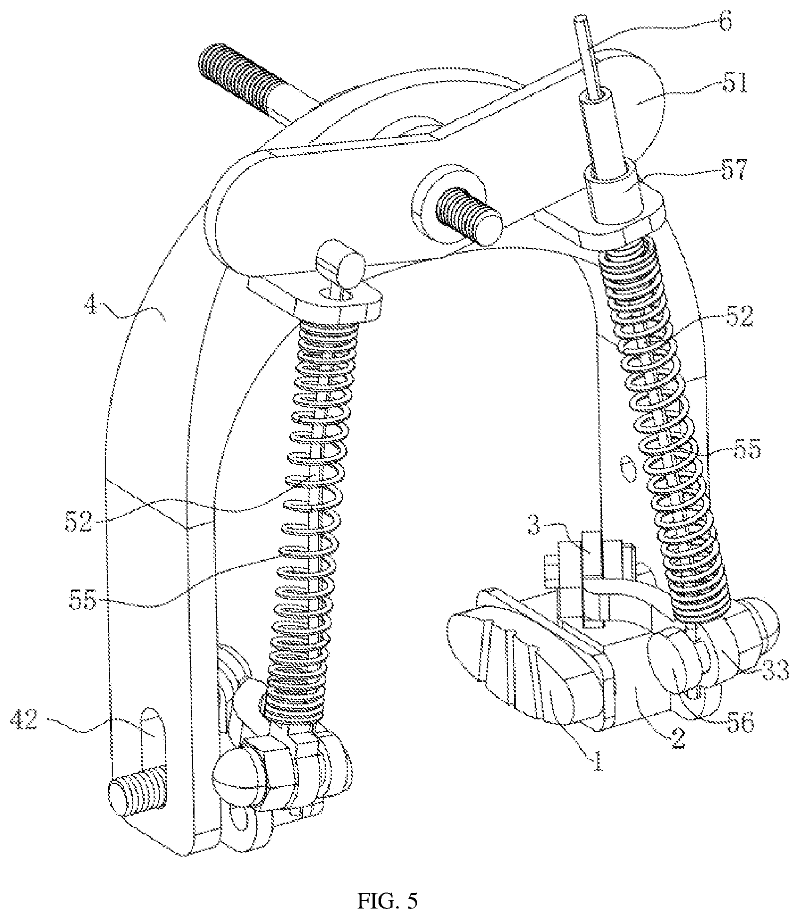 Patent US11814131 Figure 5 – Synchronously driven brake