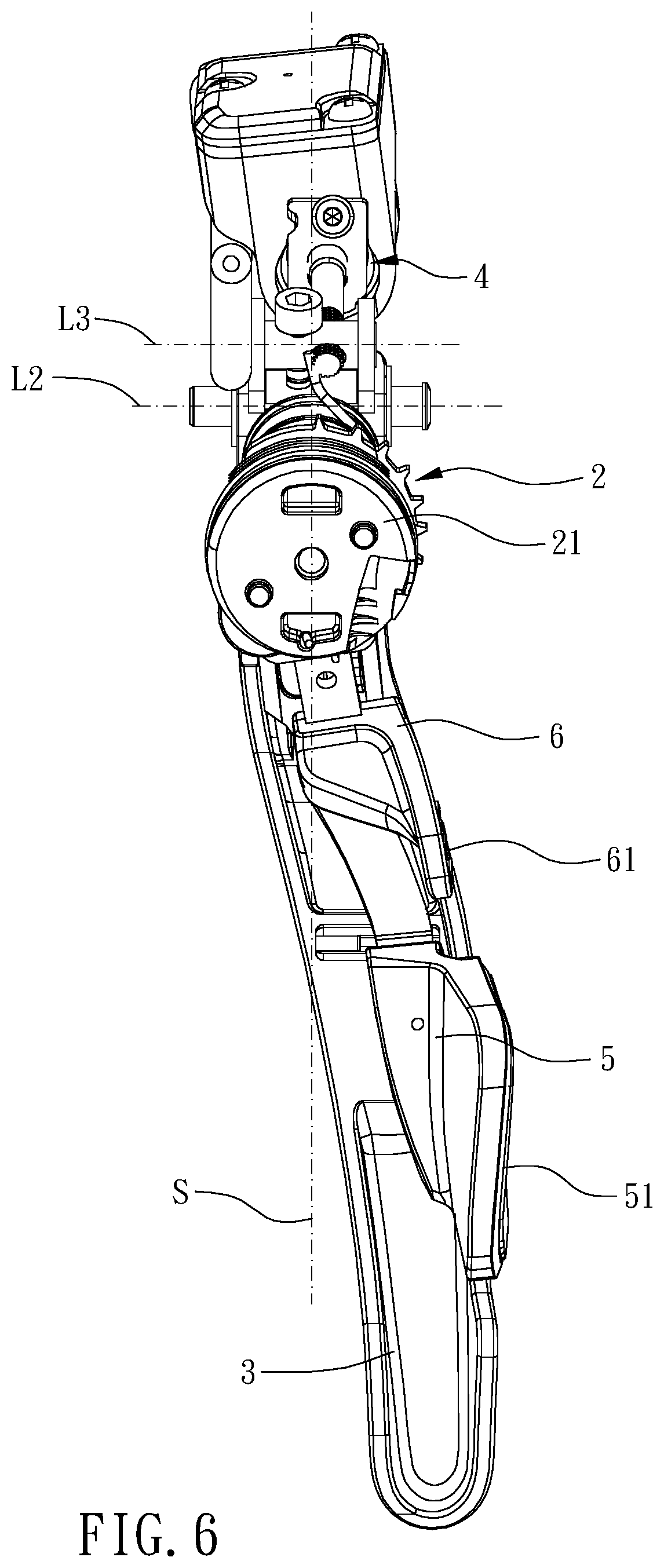Patent US11814132 Figure 6 – Bicycle operating device