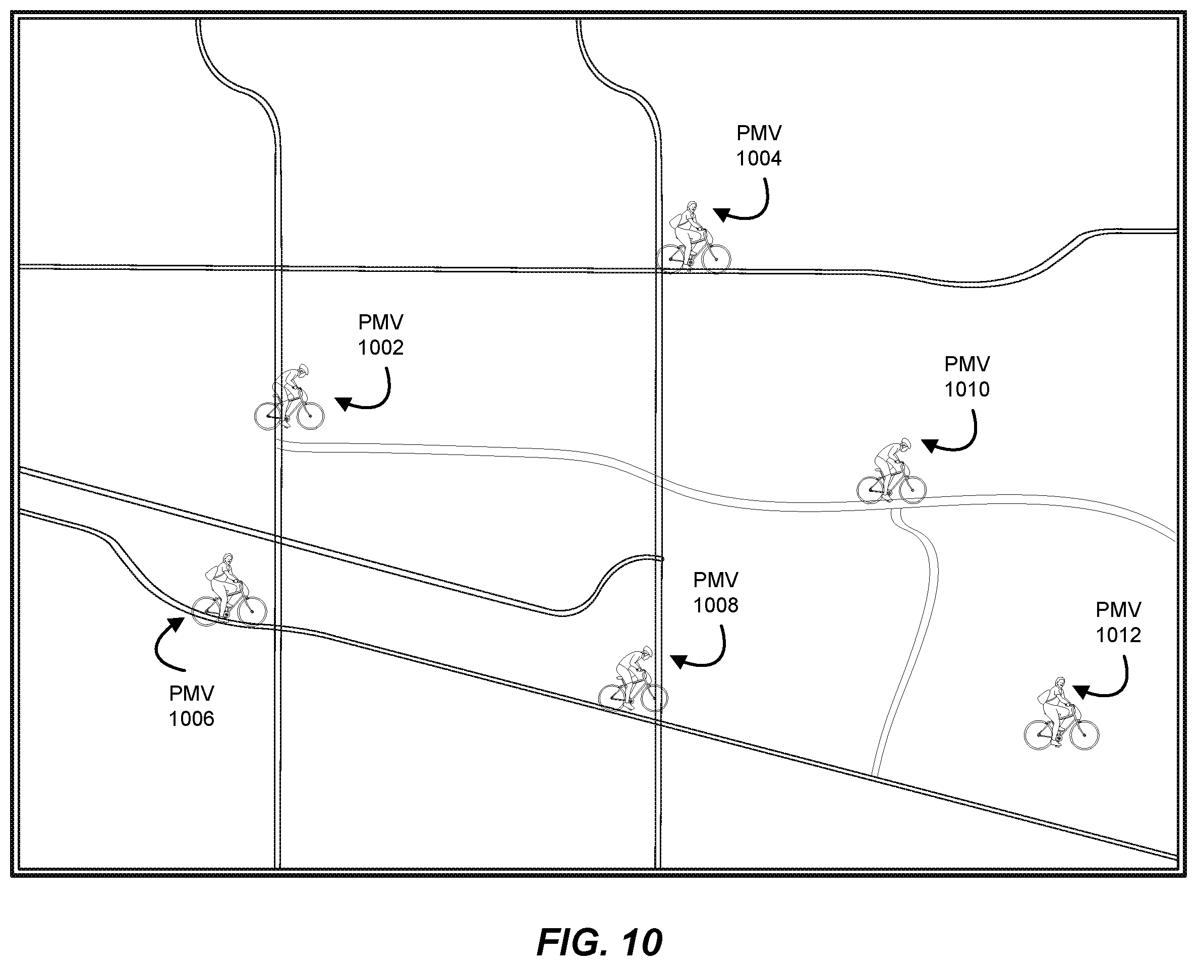 Patent US11814133 Figure 10 – Systems and methods for configuring personal mobility vehicle brakes based on location