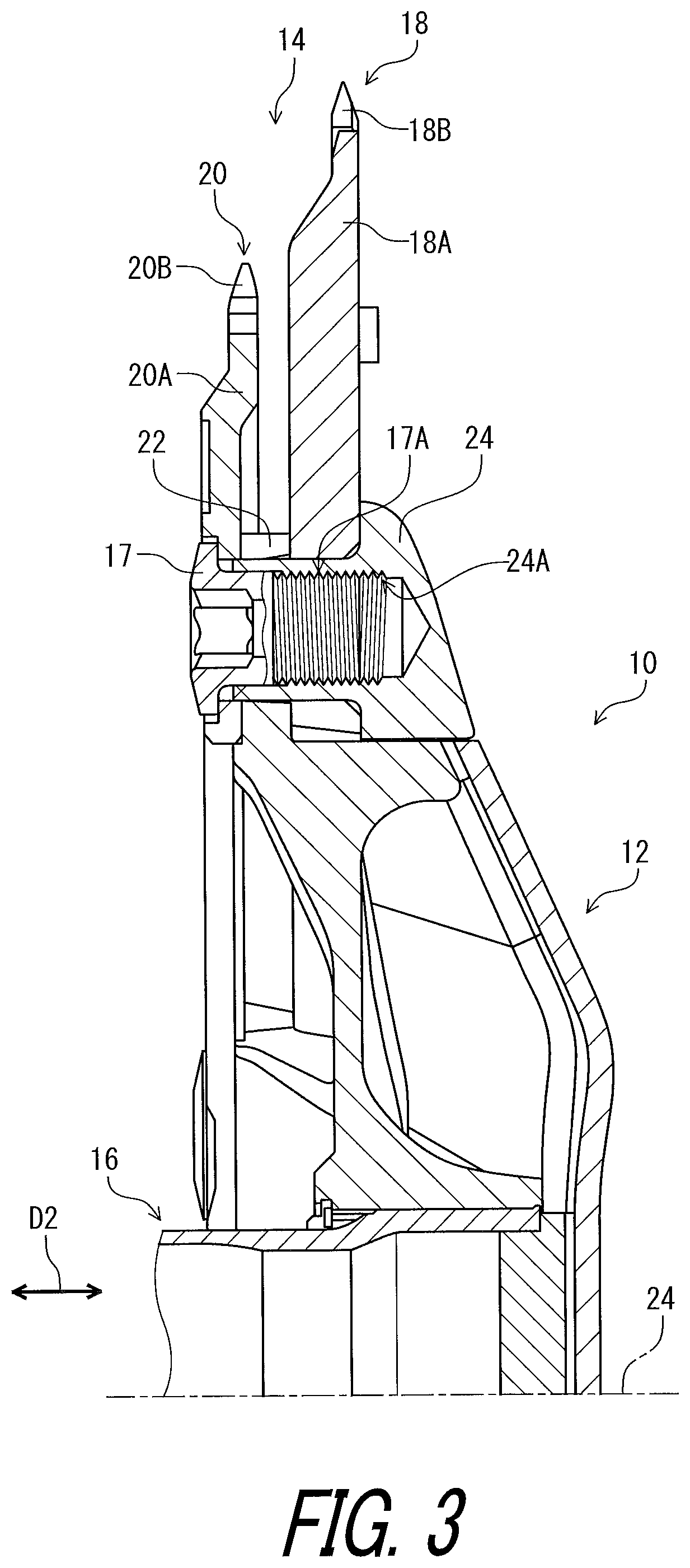 Patent US11814135 Figure 3 – Crank assembly for human powered vehicle