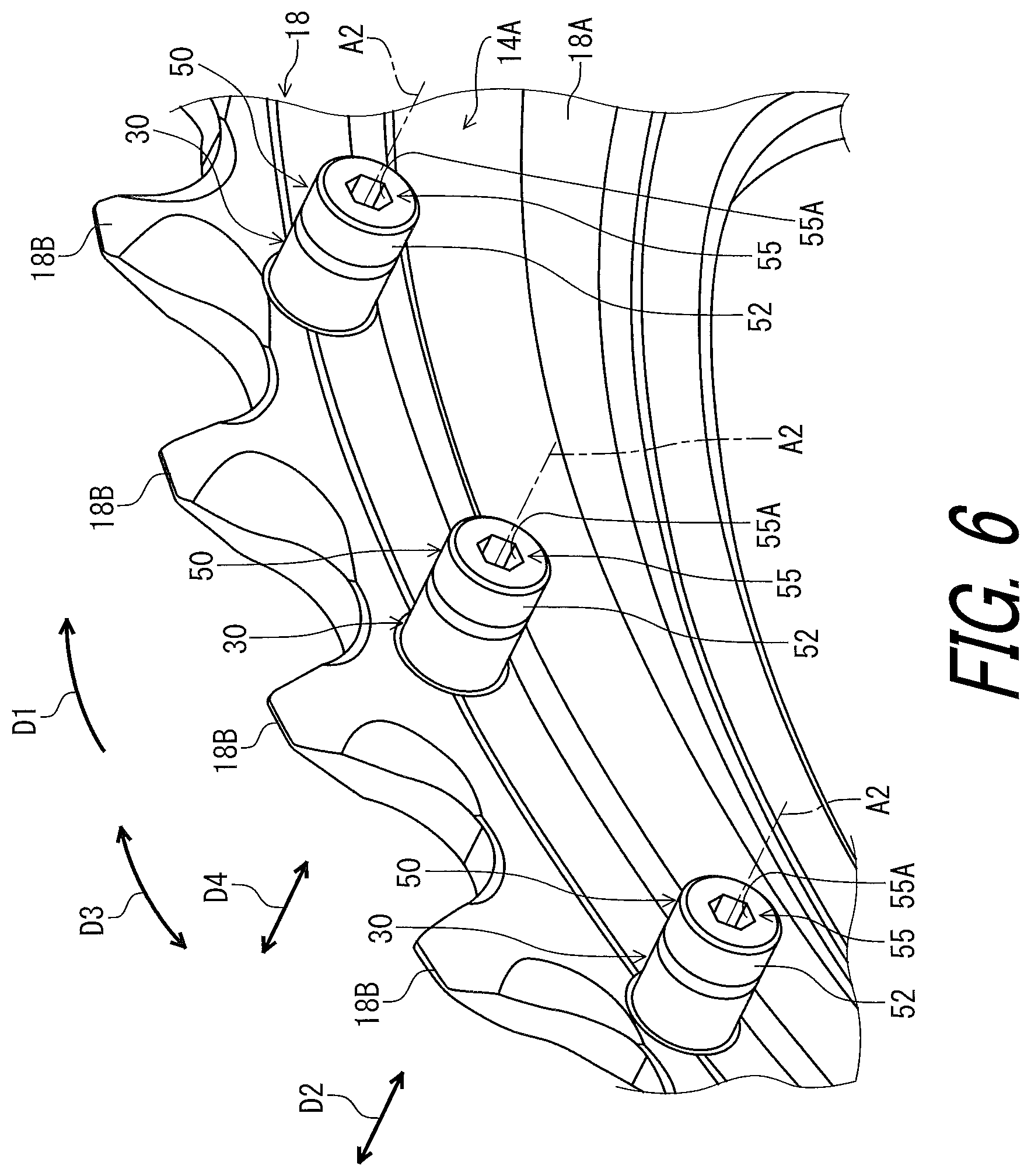 Patent US11814135 Figure 6 – Crank assembly for human powered vehicle