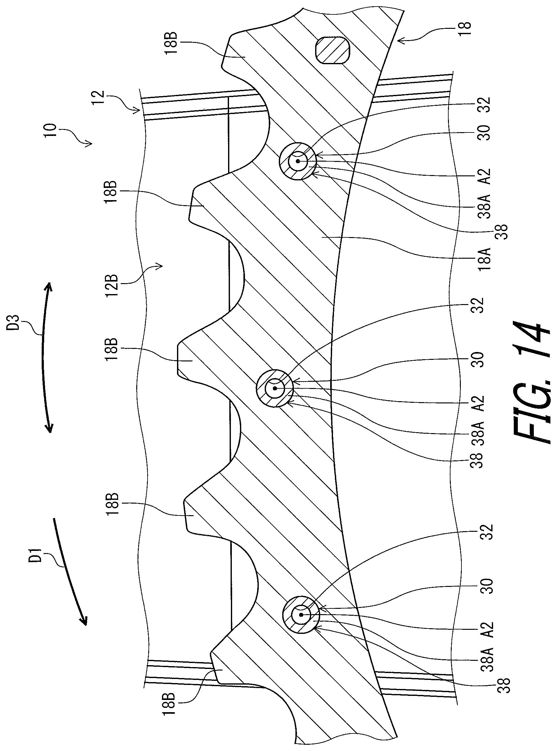 Patent US11814135 Figure 14 – Crank assembly for human powered vehicle