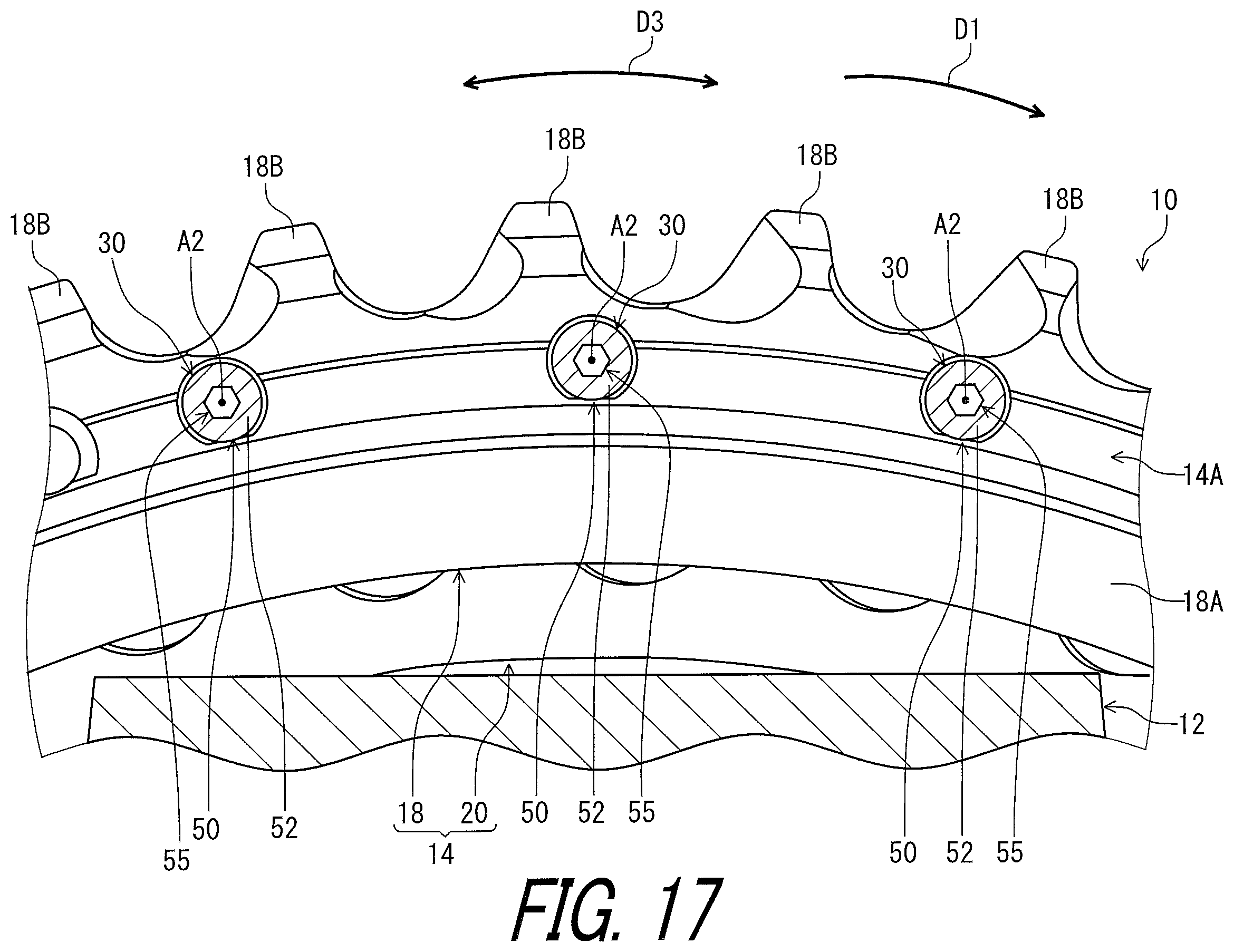 Patent US11814135 Figure 17 – Crank assembly for human powered vehicle