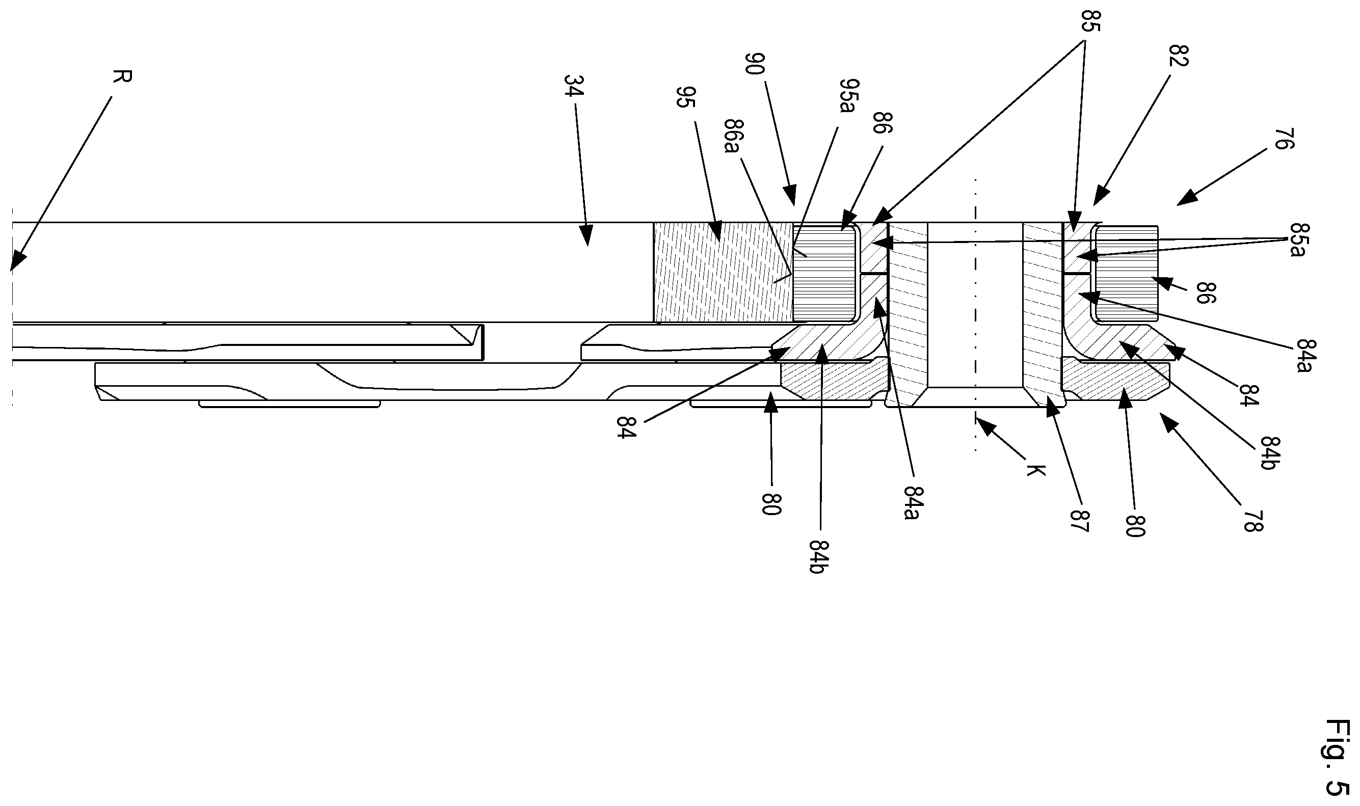 Patent US11814137 Figure 5 – Rear wheel sprocket arrangement