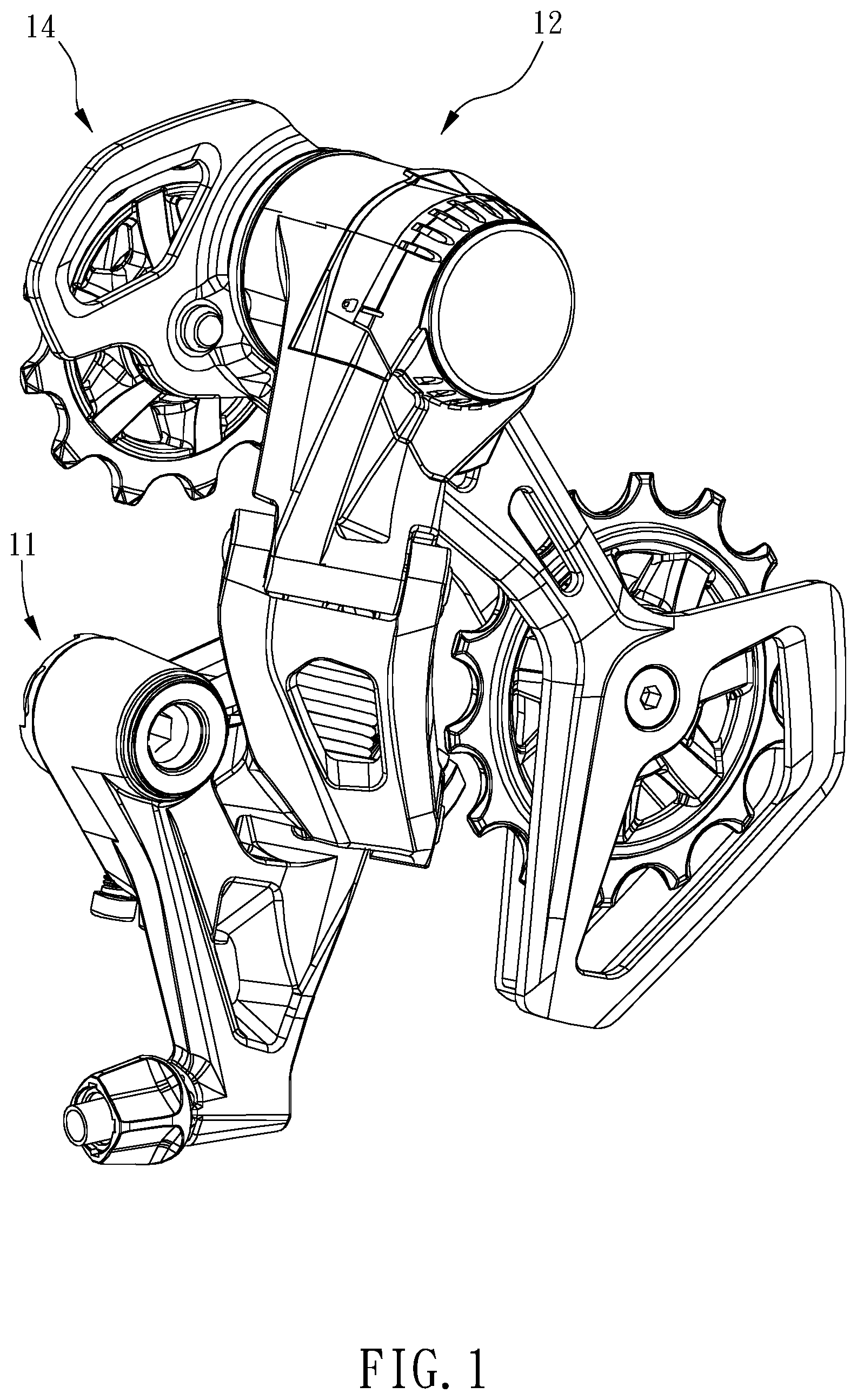 Patent US11814138 Figure 1 – Rear derailleur
