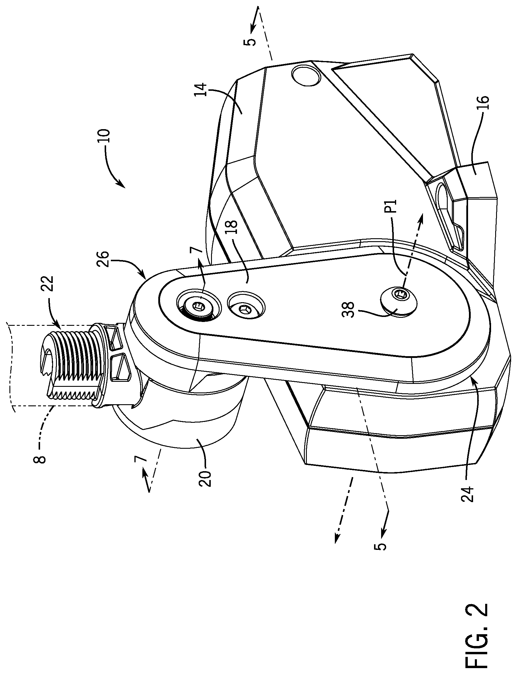 Patent US11814139 Figure 2 – Assembly for extending and retracting elongated marine peripheral device