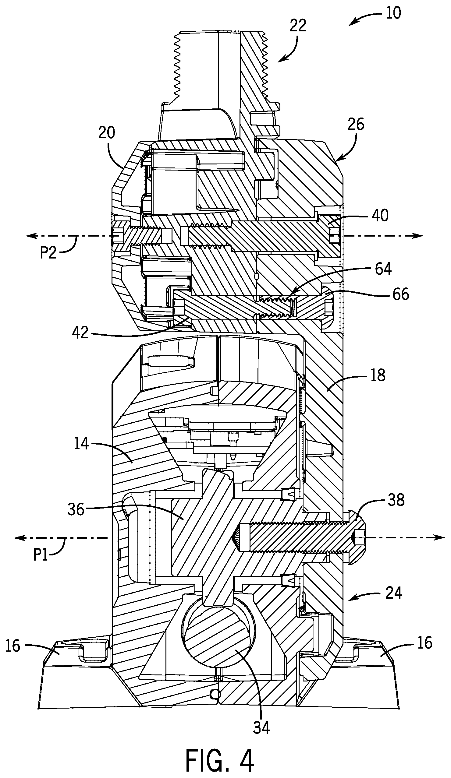 Patent US11814139 Figure 4 – Assembly for extending and retracting elongated marine peripheral device