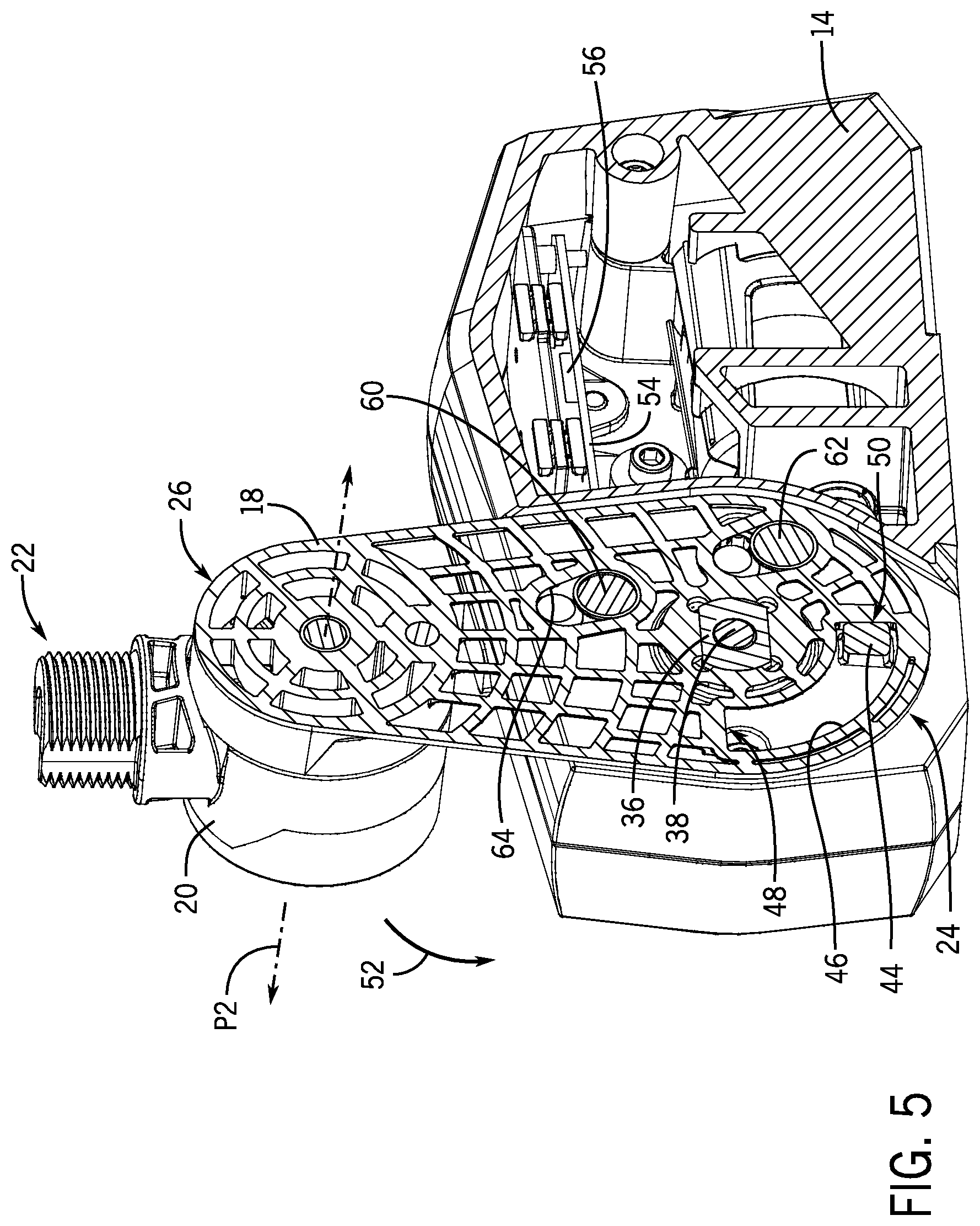 Patent US11814139 Figure 5 – Assembly for extending and retracting elongated marine peripheral device