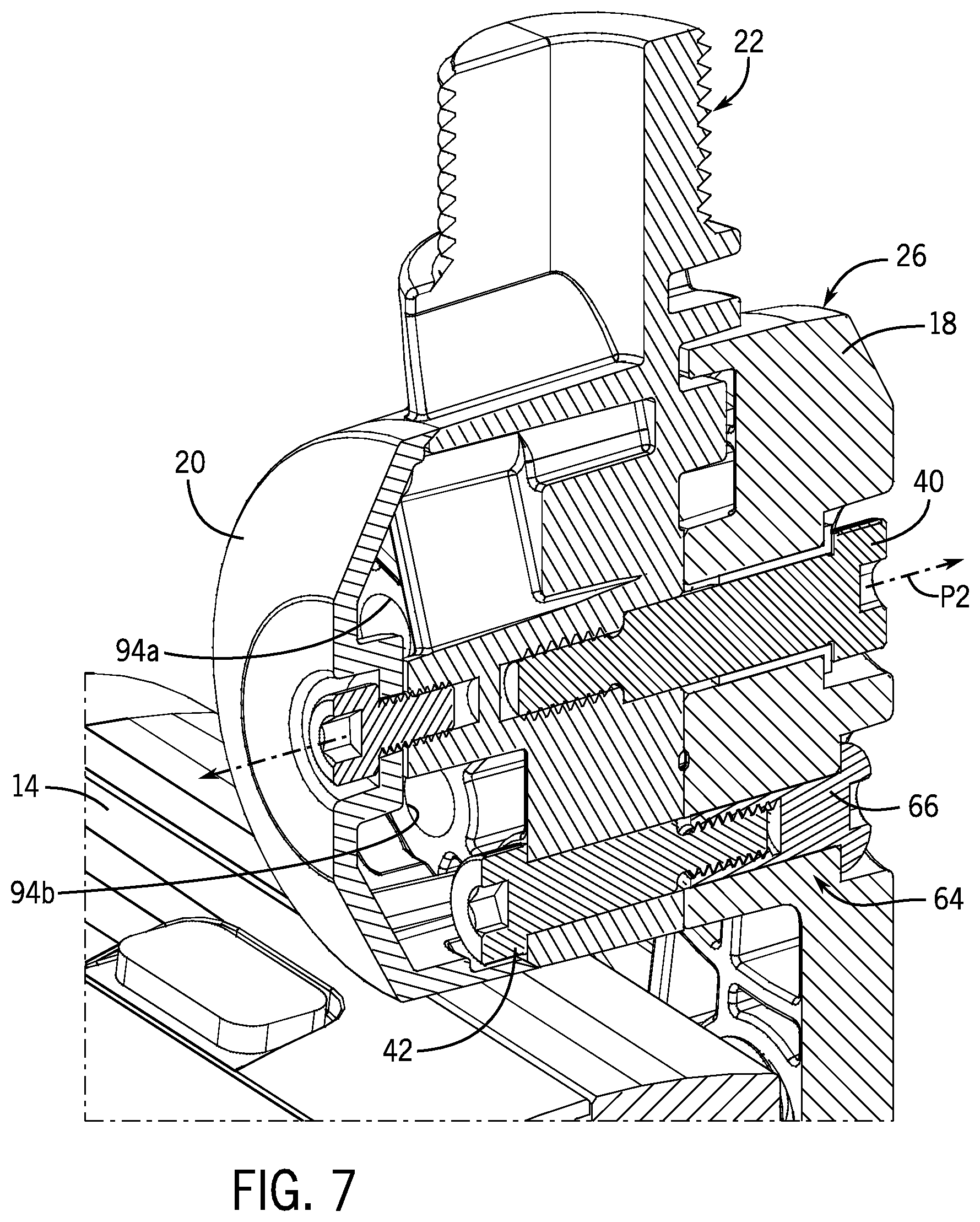 Patent US11814139 Figure 7 – Assembly for extending and retracting elongated marine peripheral device