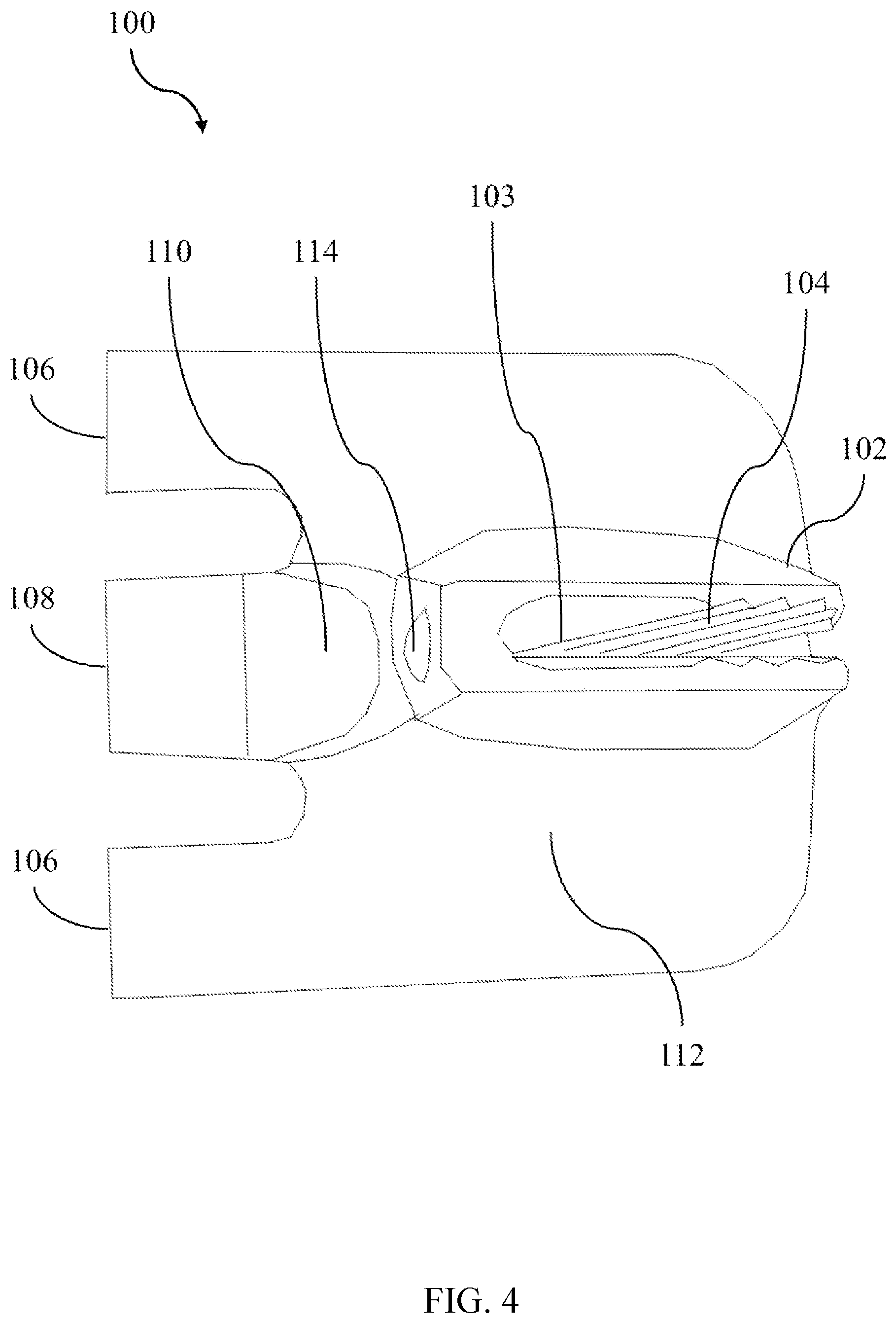 Patent US11814140 Figure 4 – Adjustable marine fender holder