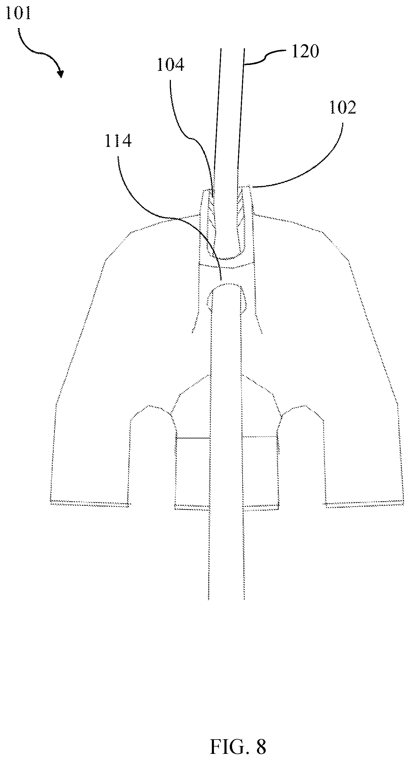 Patent US11814140 Figure 8 – Adjustable marine fender holder