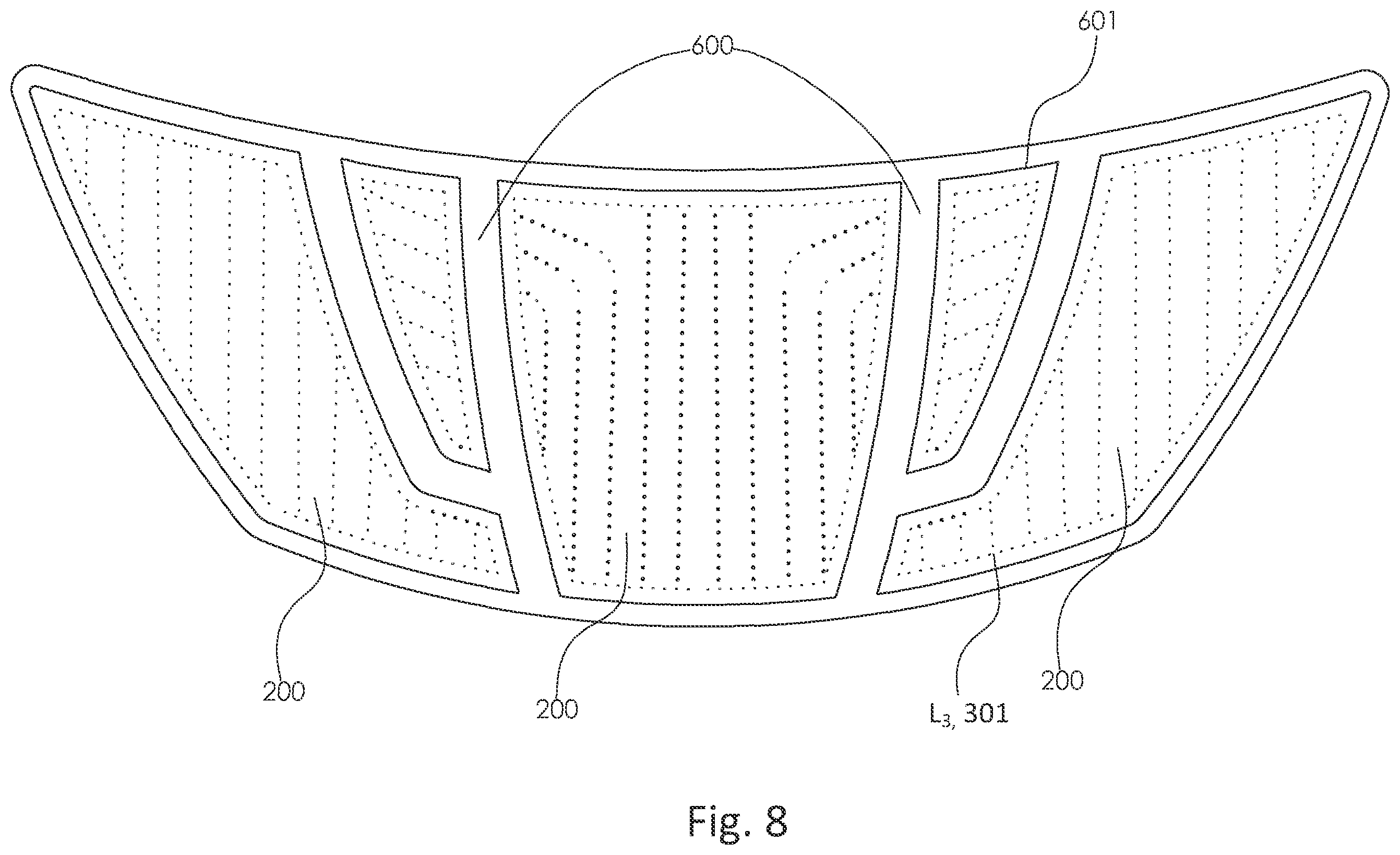 Patent US11814142 Figure 10 – Backlighted surface covering