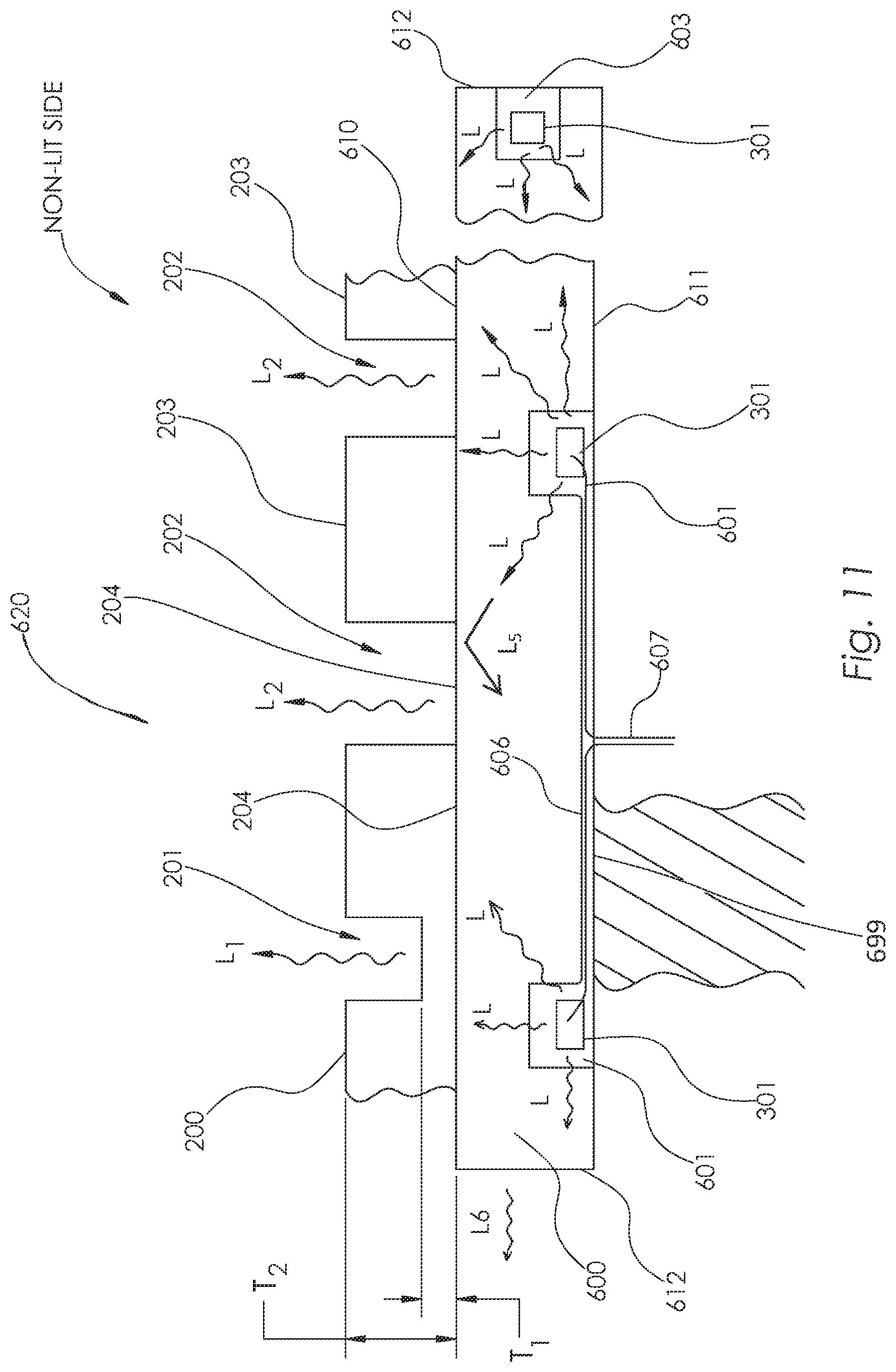 Patent US11814142 Figure 13 – Backlighted surface covering