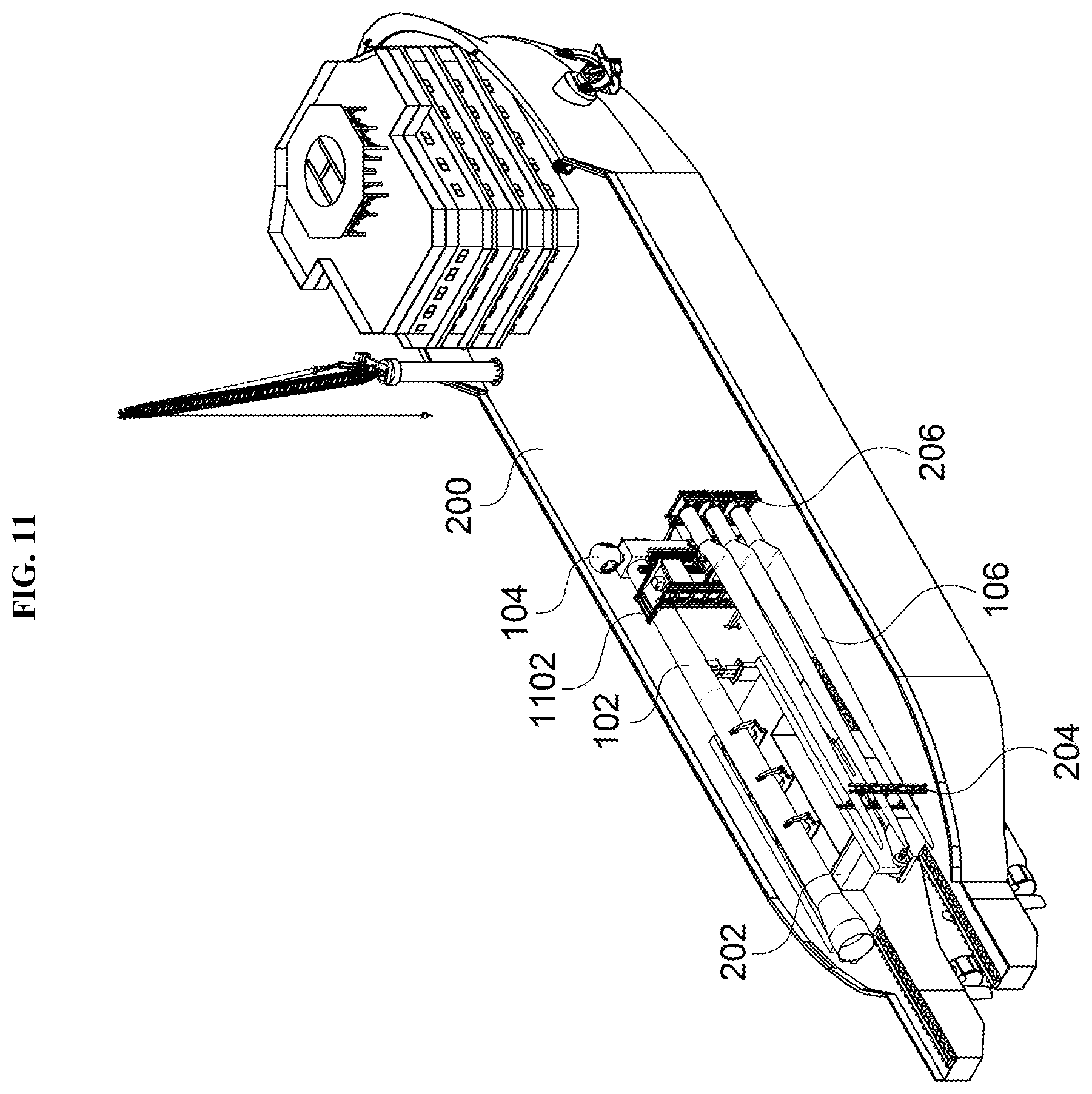Patent US11814144 Figure 11 – Method for assembling wind power generator by using installation ship for floating-type offshore wind power generation