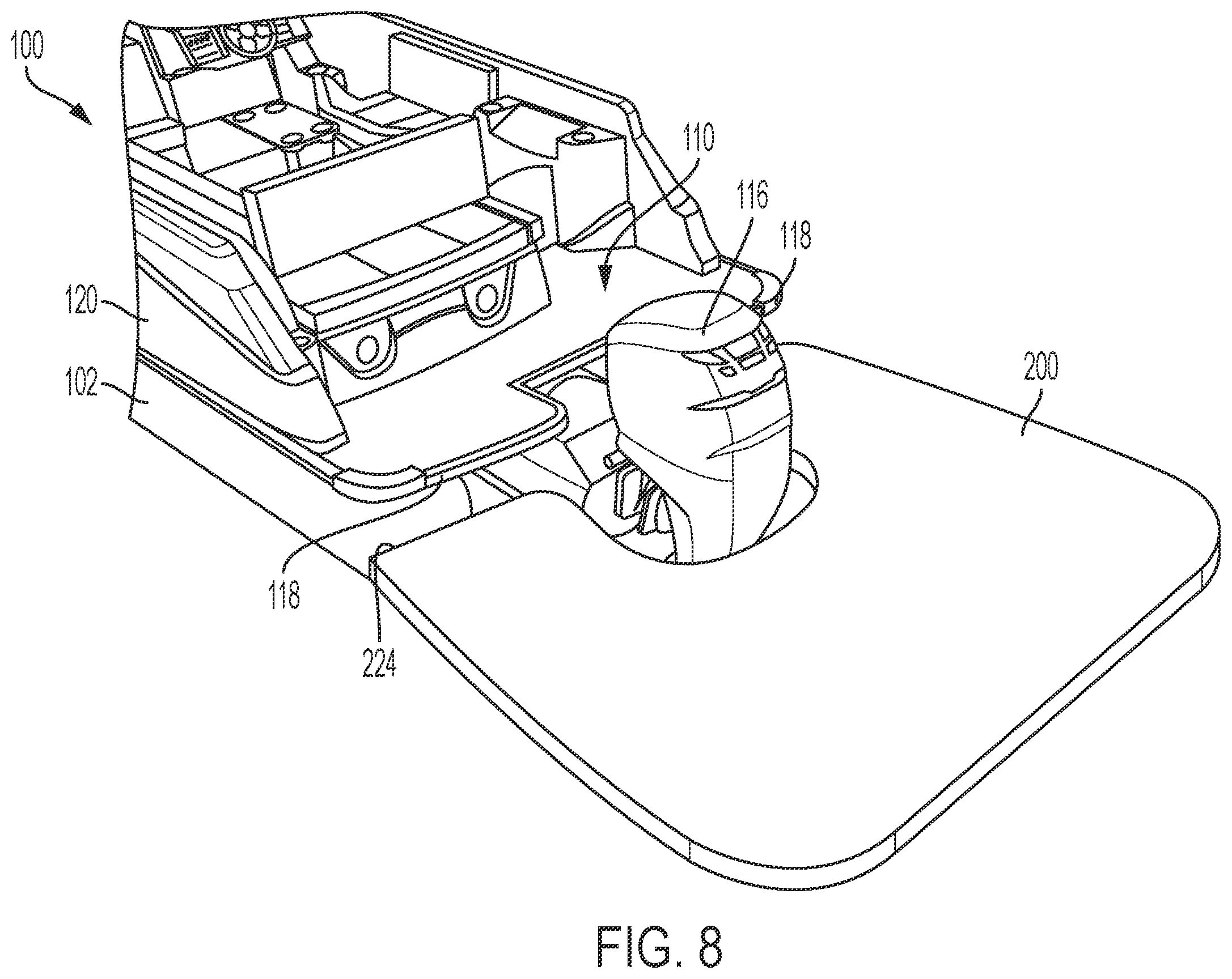 Patent US11814147 Figure 7 – Boat with a water mat