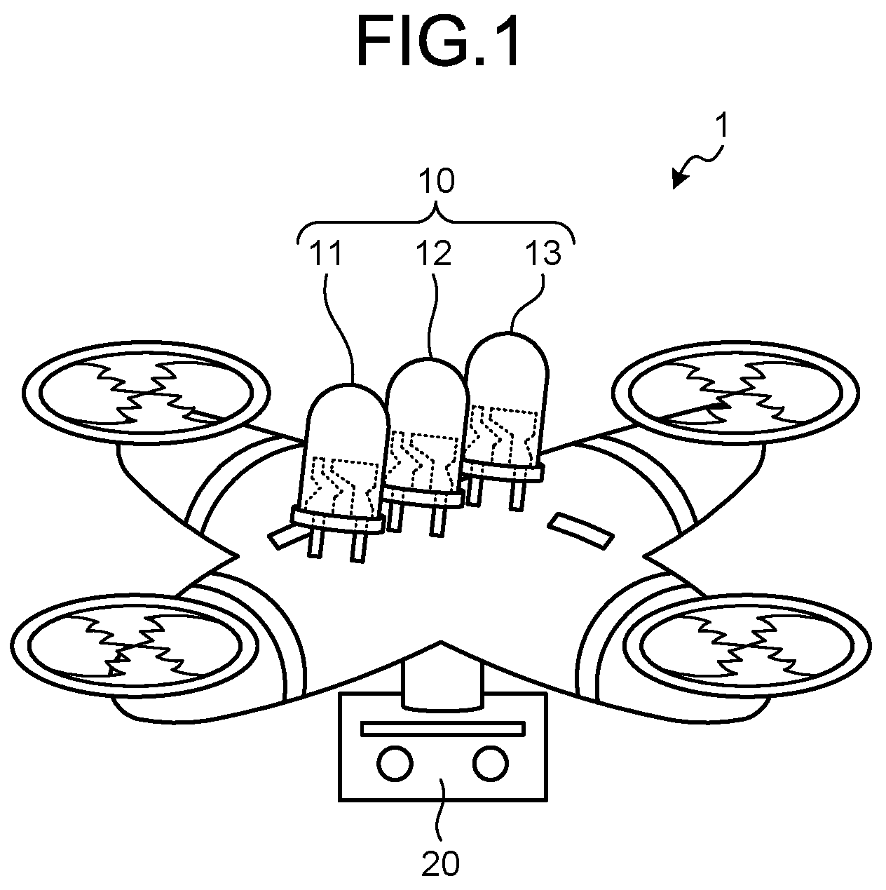 Patent US11814155 Figure 1 – Control apparatus and control method for specular object detection based on an unmanned aerial vehicle's reflection
