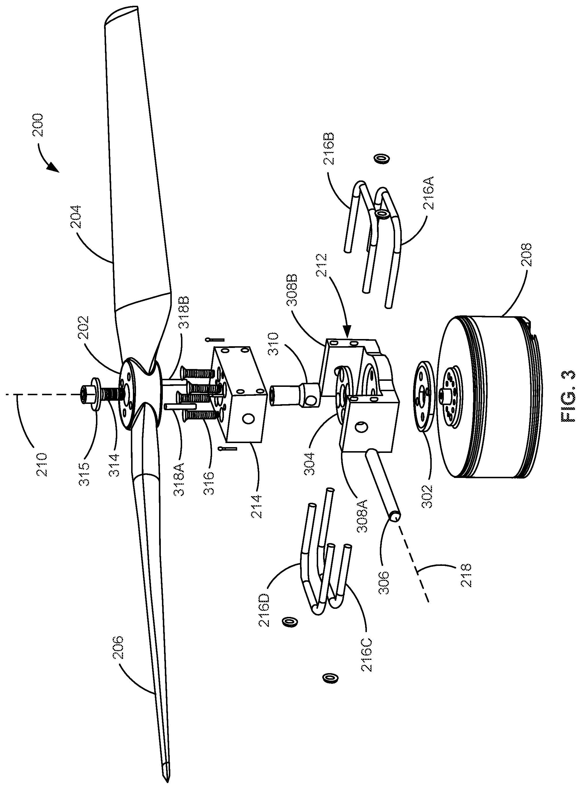 Patent US11814161 Figure 3 – Spring-integrated rotors