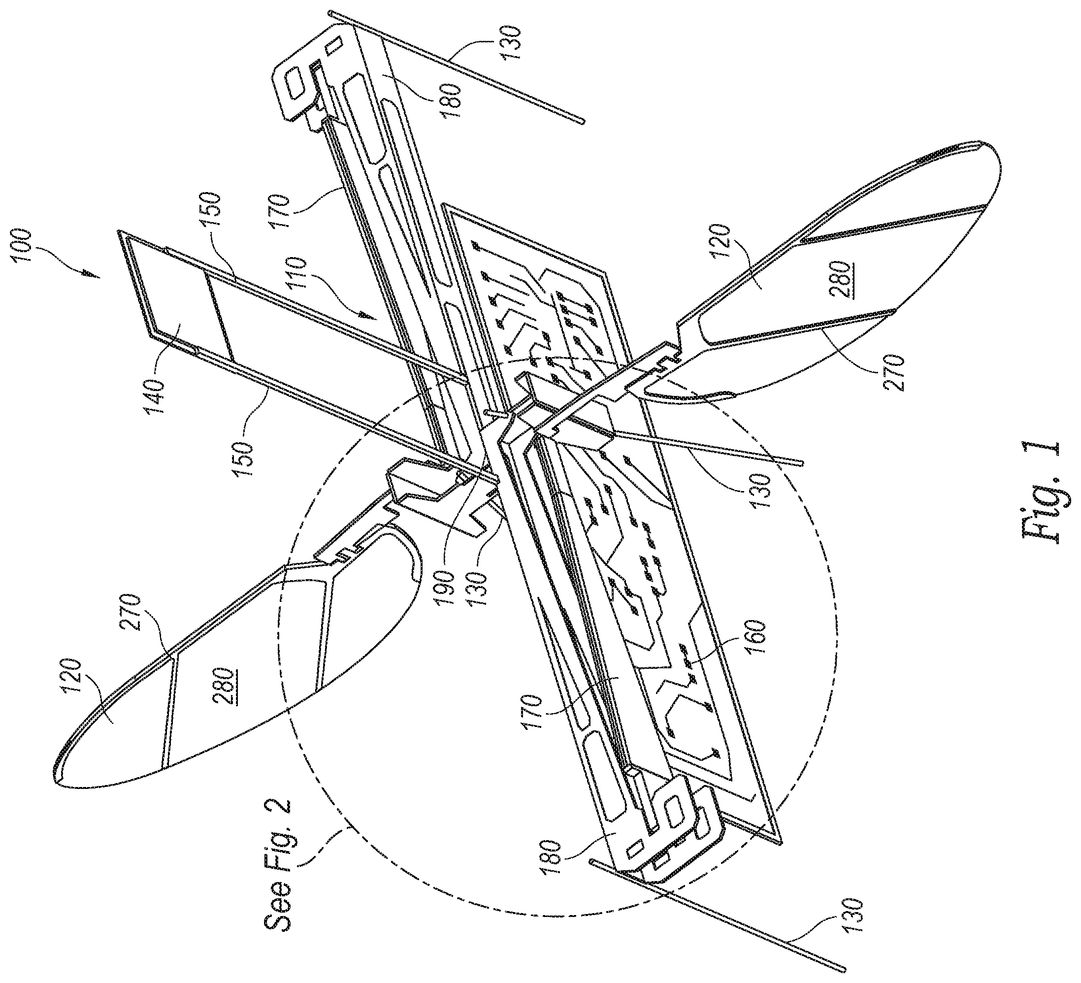 Patent US11814169 Figure 1 – Untethered flying micro-robots