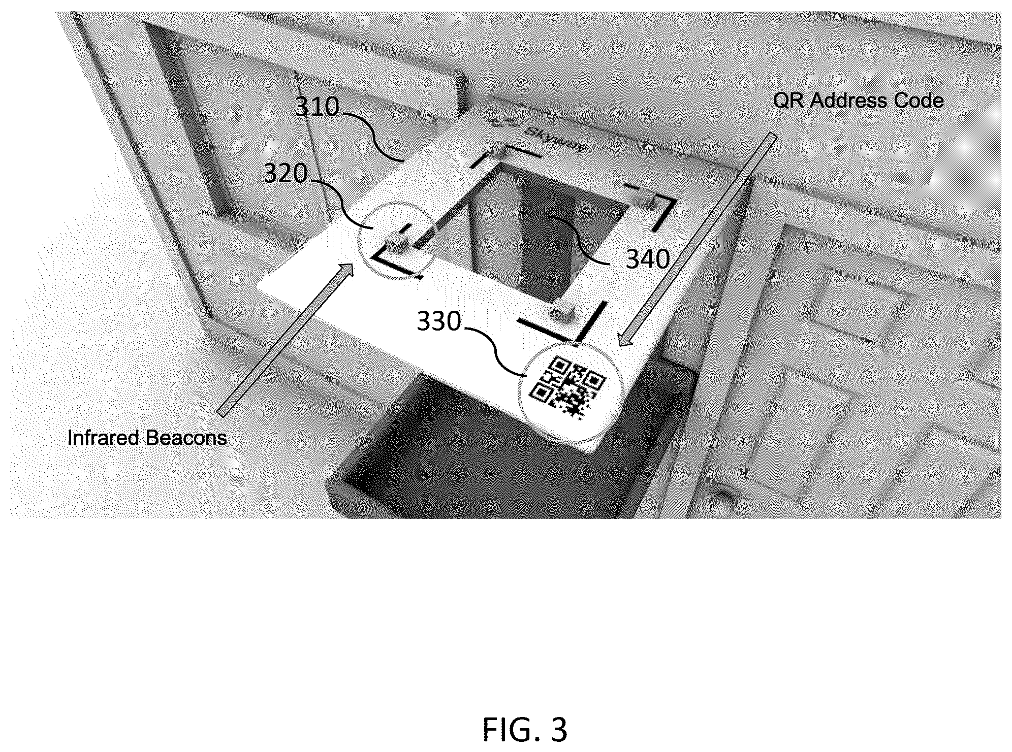 Patent US11814170 Figure 3 – Aircraft package delivery mounting system