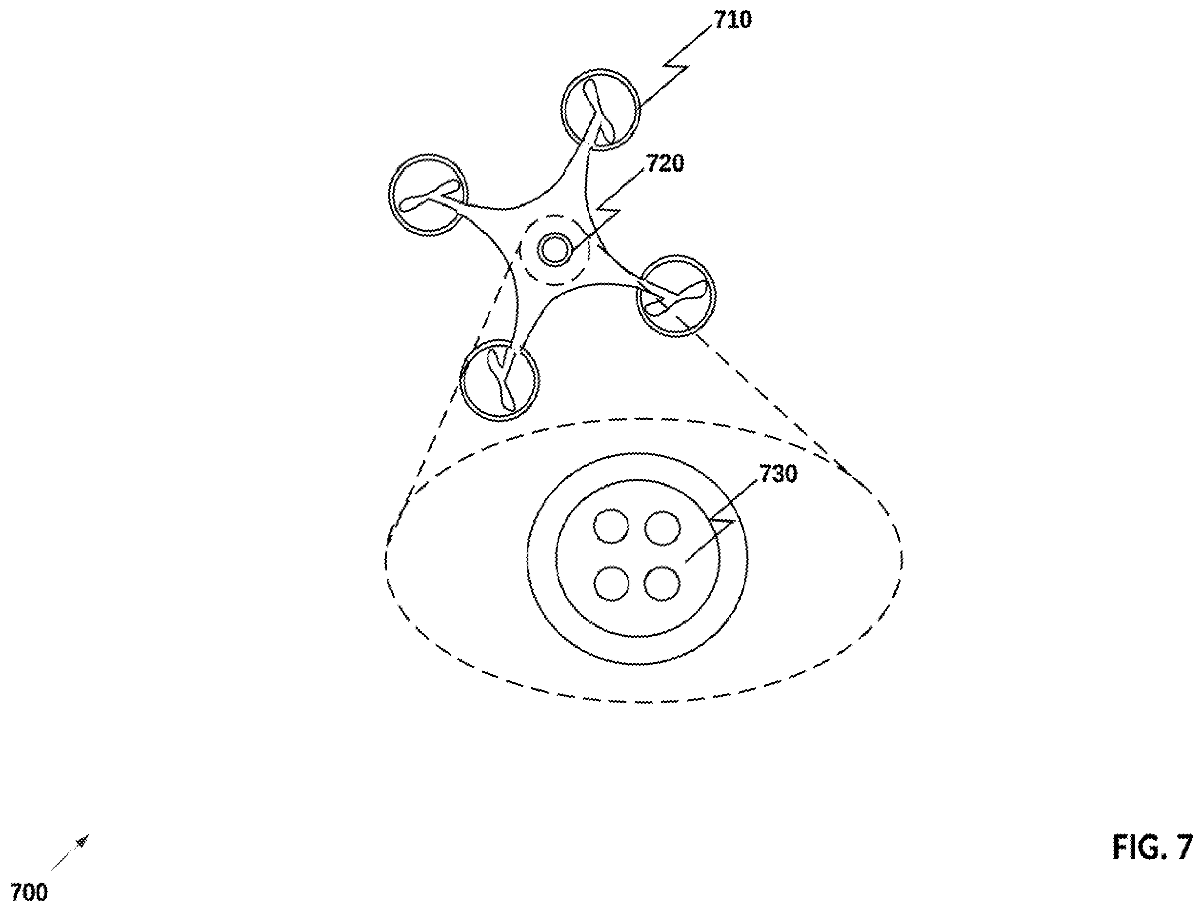 Patent US11814173 Figure 7 – Systems and methods for unmanned aerial vehicles