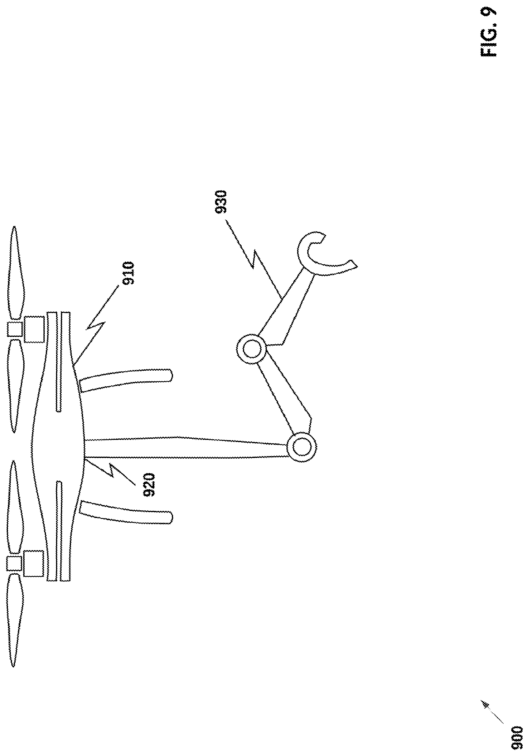 Patent US11814173 Figure 9 – Systems and methods for unmanned aerial vehicles