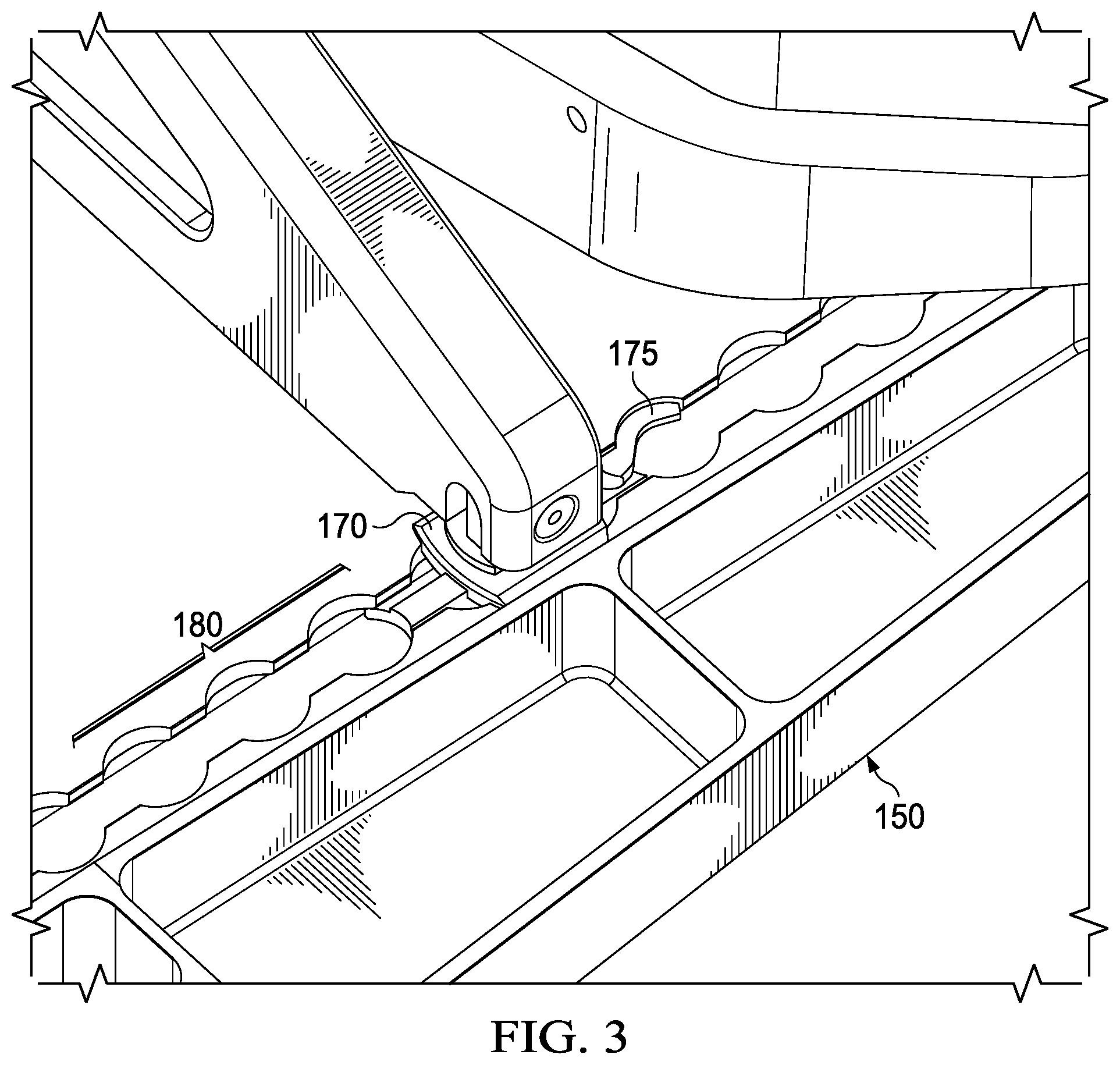 Patent US11814176 Figure 3 – Passenger seat crash safety system