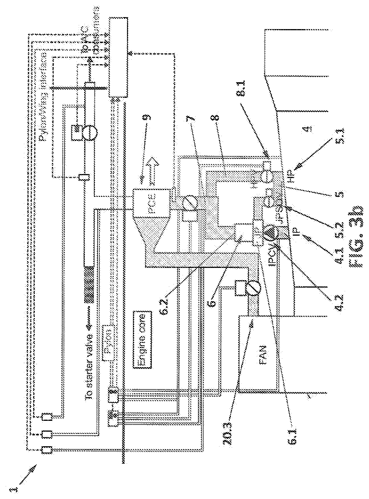 Patent US11814180 Figure 4 – Air management system for an aircraft