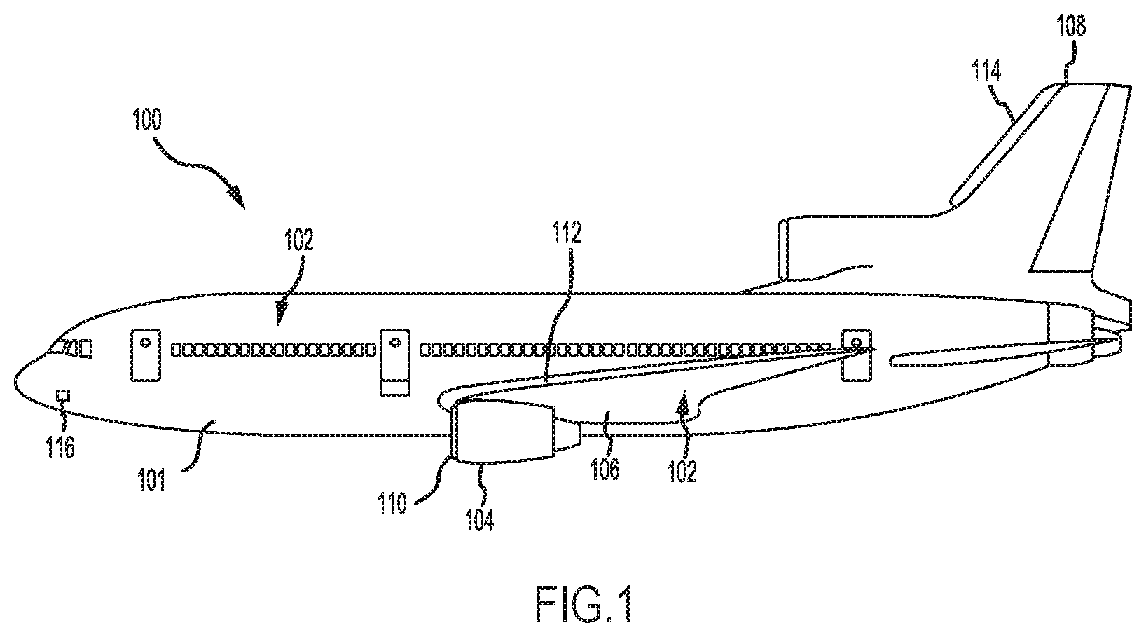 Patent US11814182 — Control scheme for negative temperature coefficient of resistivity heaters — Figure 1