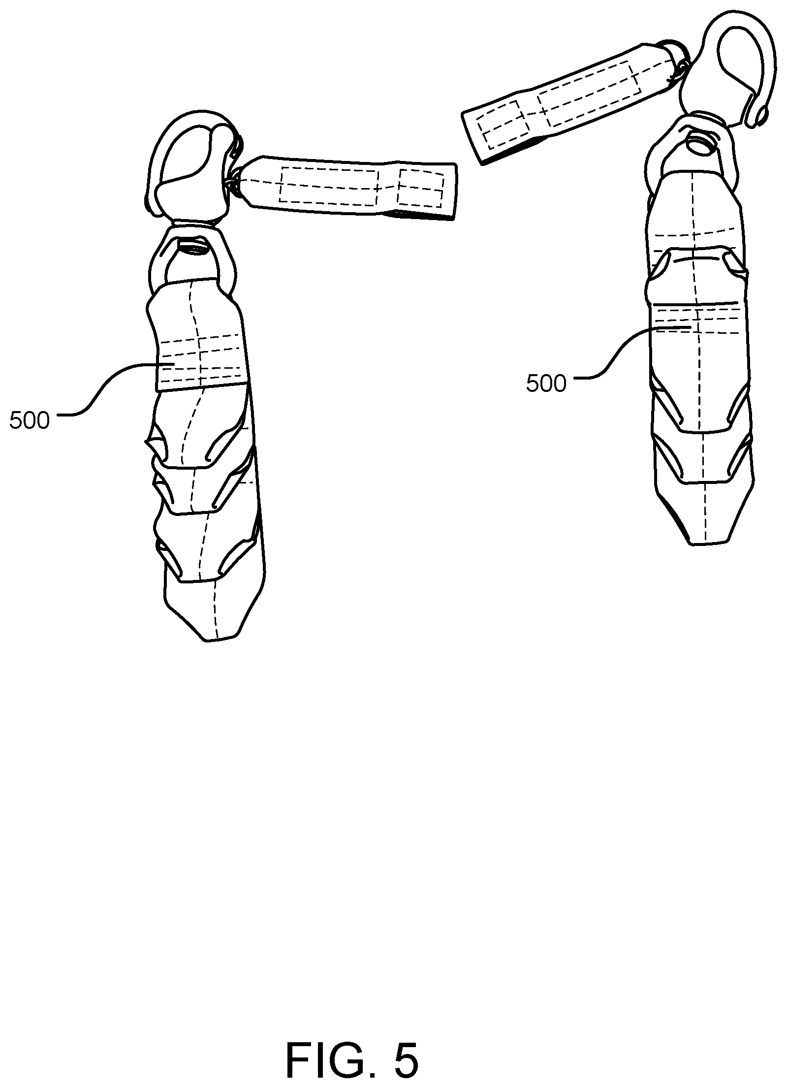 Patent US11814183 Figure 5 – Strap for securing a bag to a parachute harness