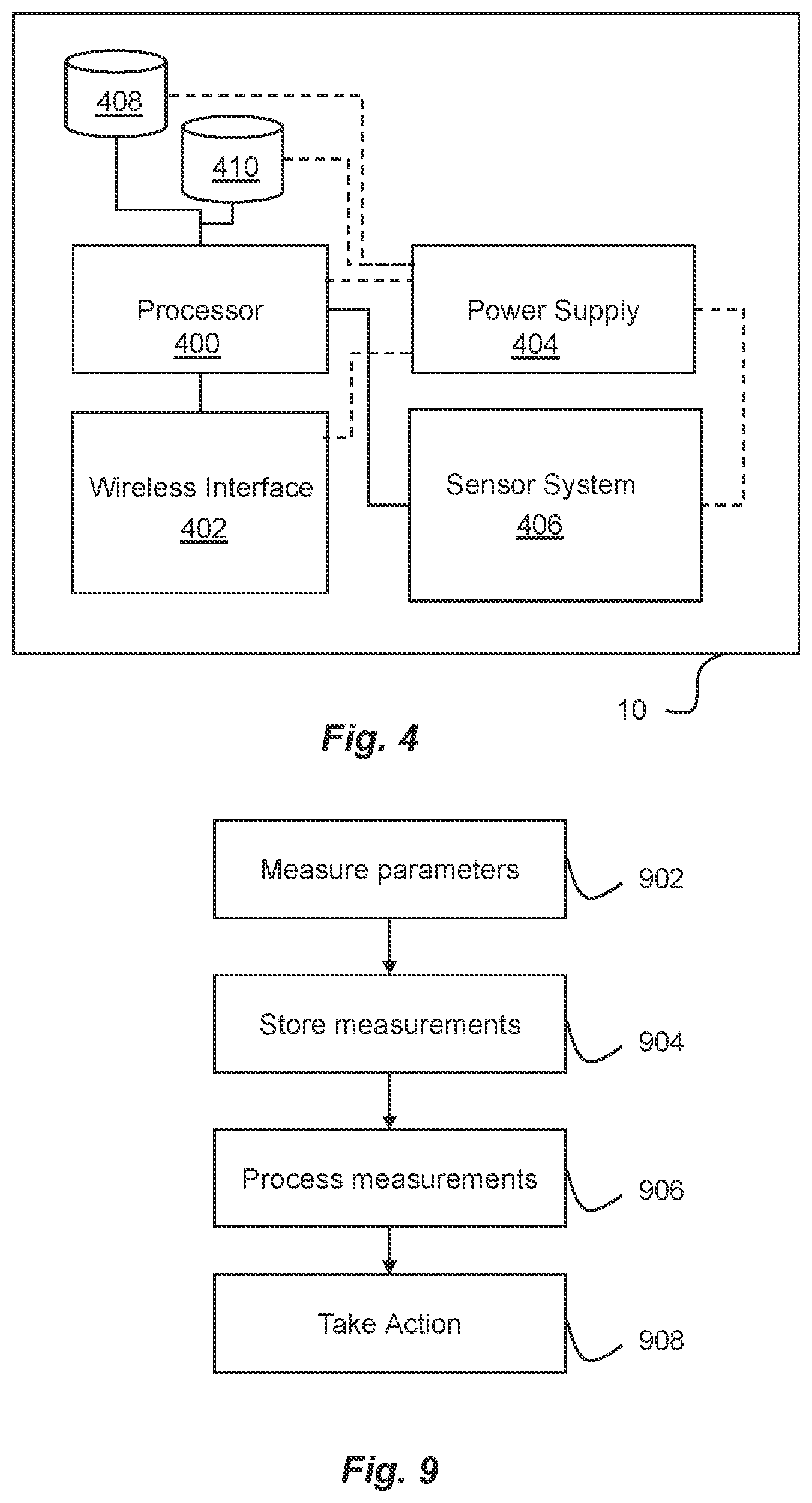 Patent US11814189 Figure 2 – Internal tire and/or wheel monitoring device and method