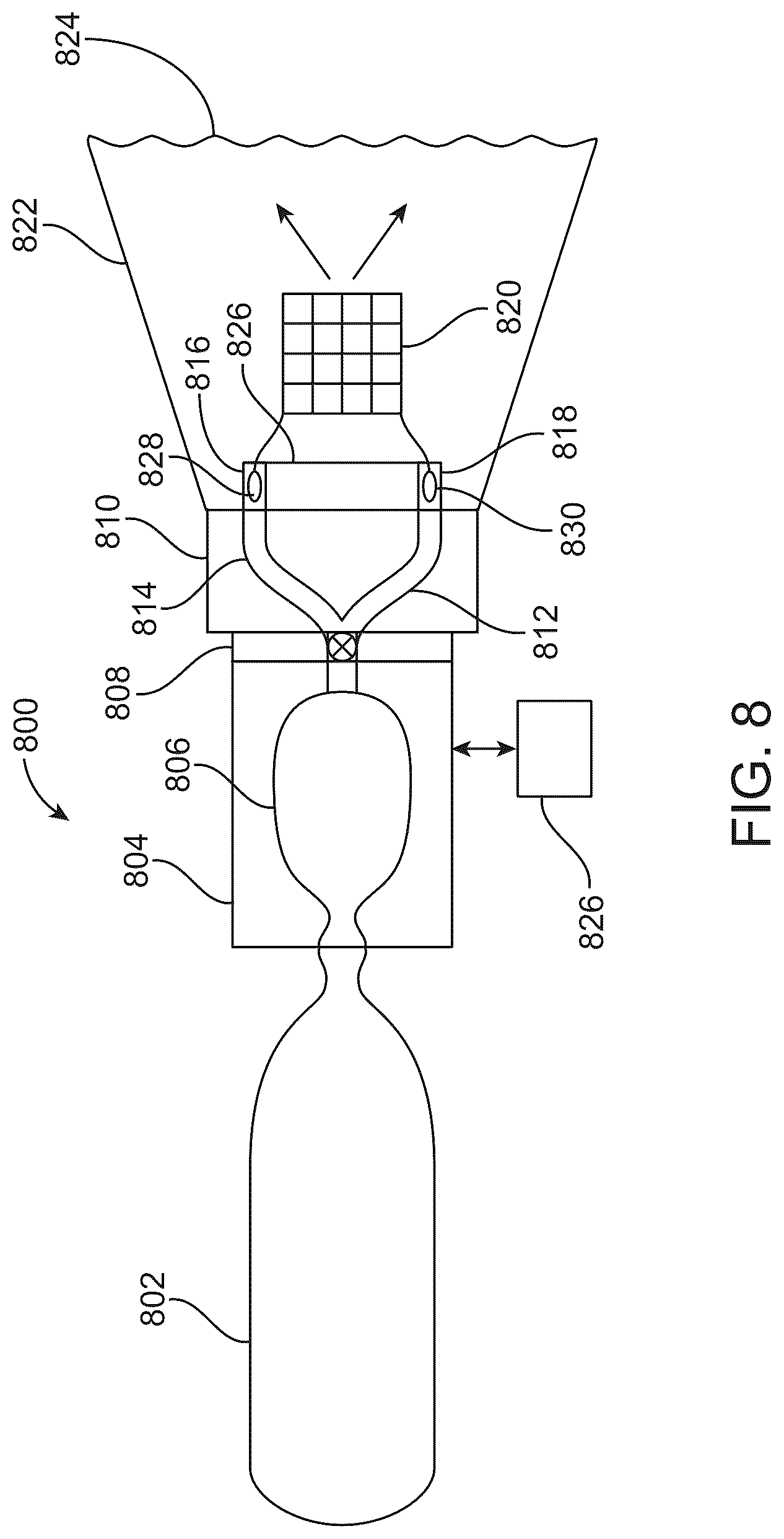 Patent US11814190 Figure 8 – System and method of providing a projectile module having a net with a drawstring