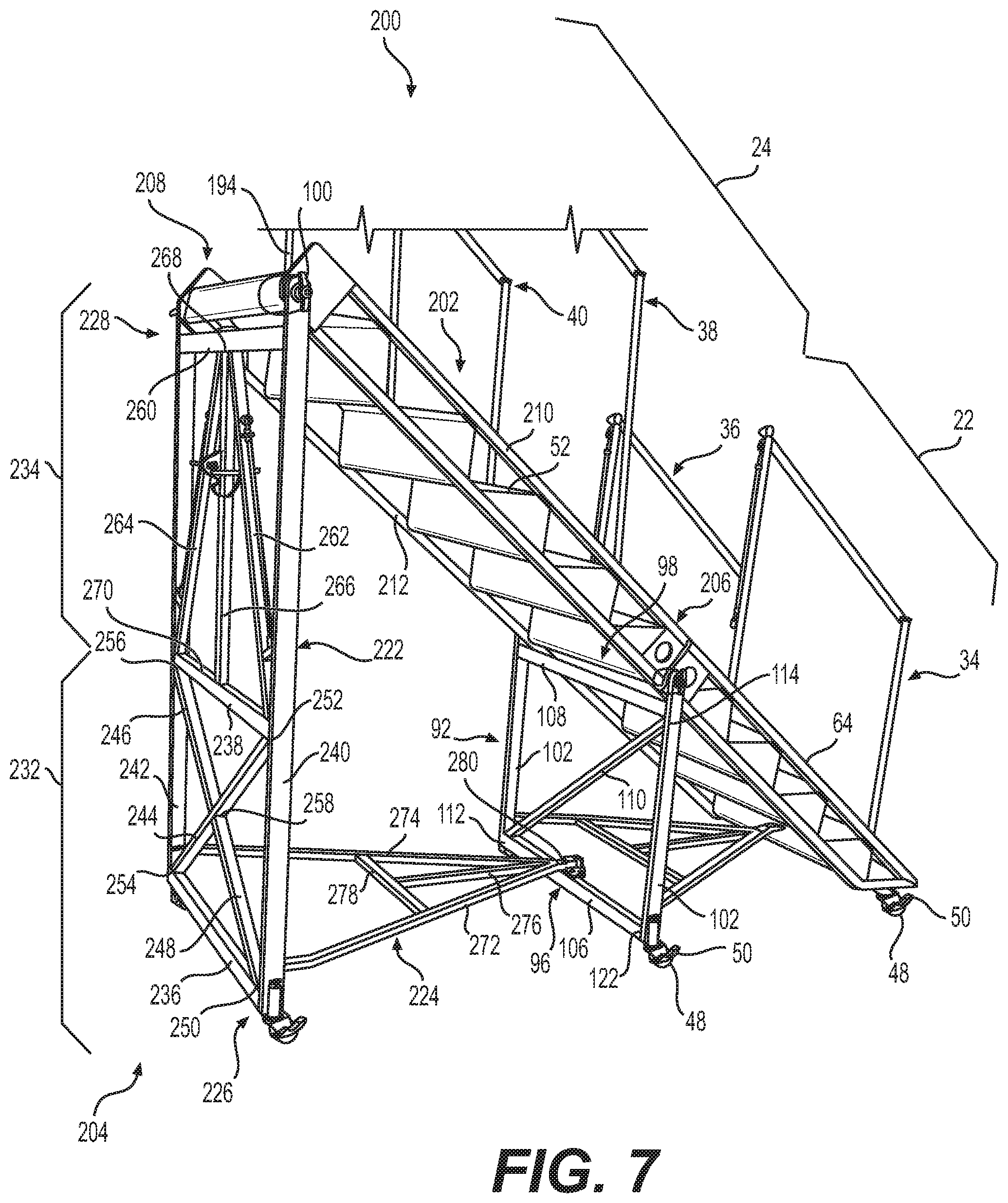 Patent US11814193 Figure 7 – Modular staircase