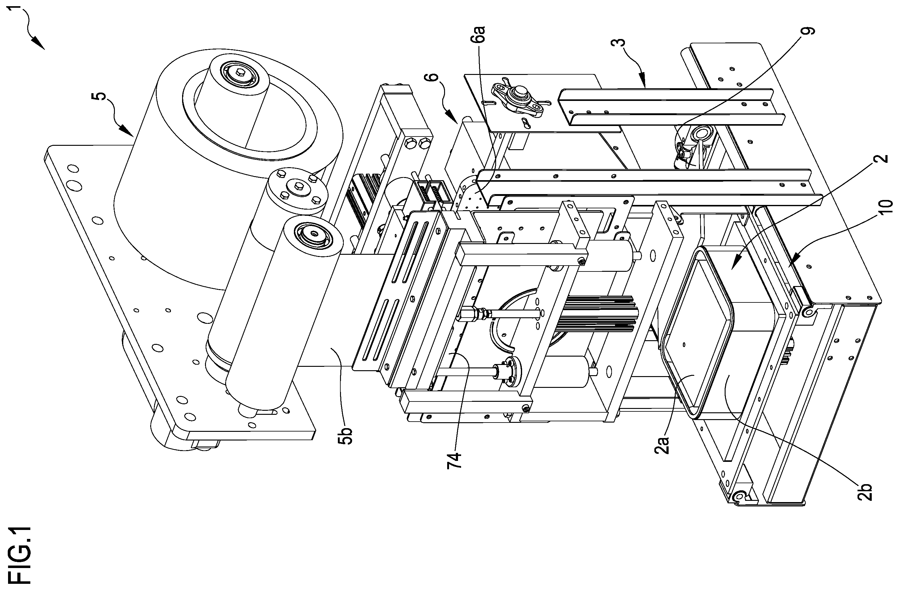 Patent US11814201 Figure 1 – Apparatus and process for packaging products