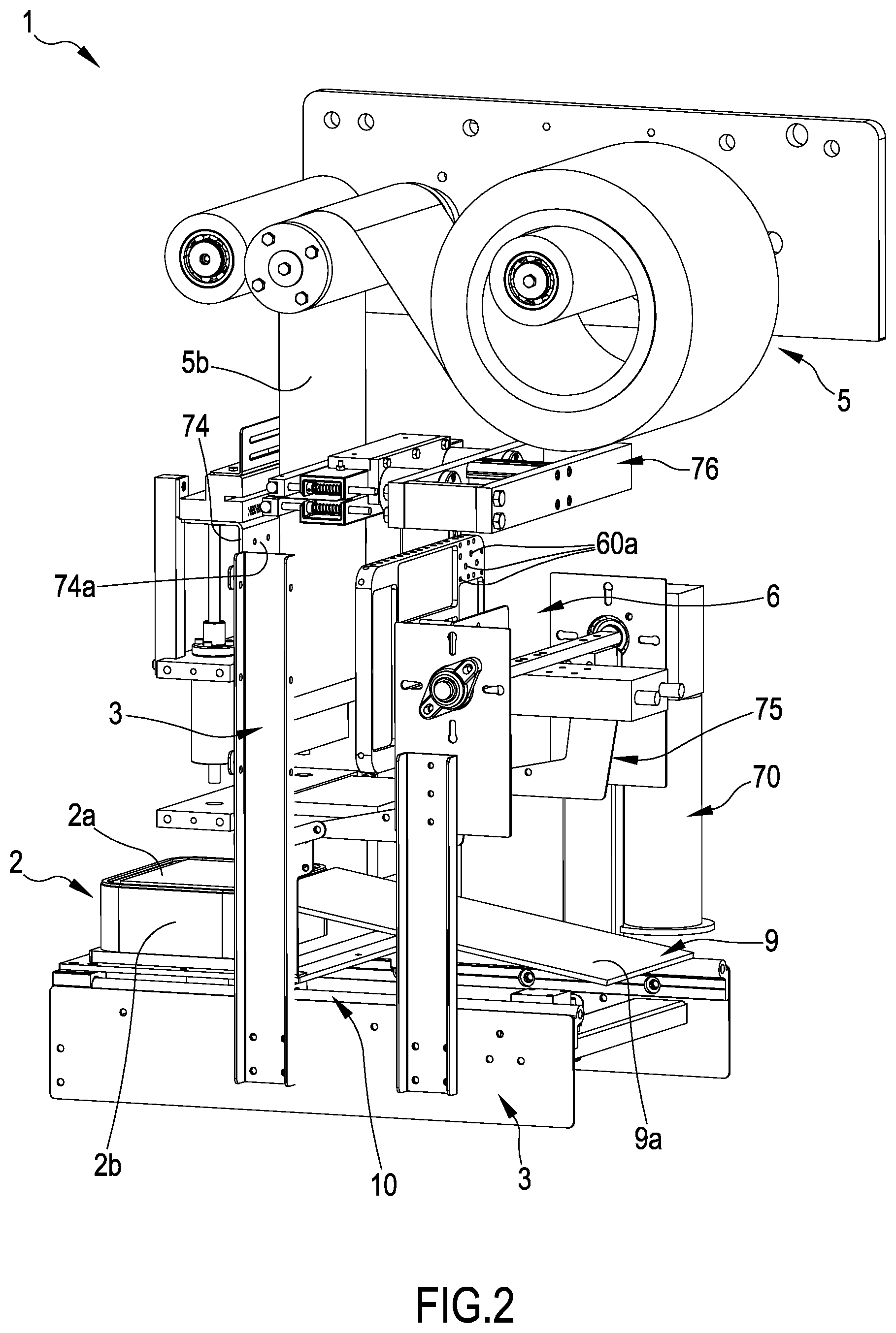 Patent US11814201 Figure 2 – Apparatus and process for packaging products