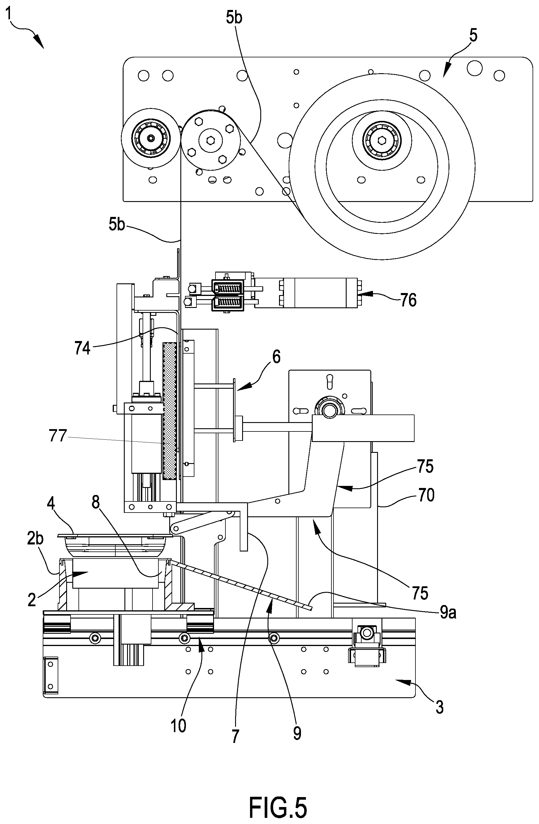 Patent US11814201 Figure 5 – Apparatus and process for packaging products
