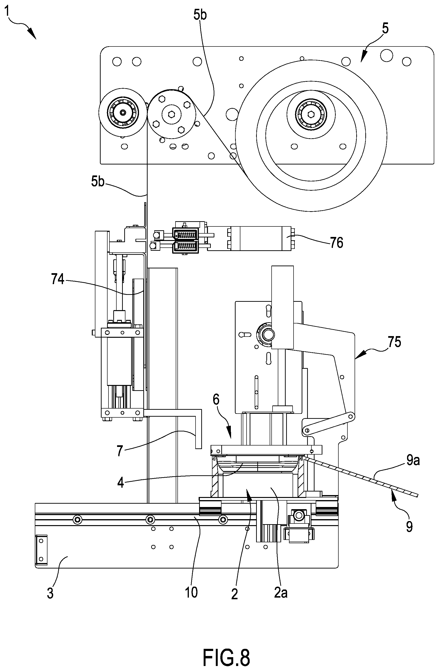 Patent US11814201 Figure 8 – Apparatus and process for packaging products
