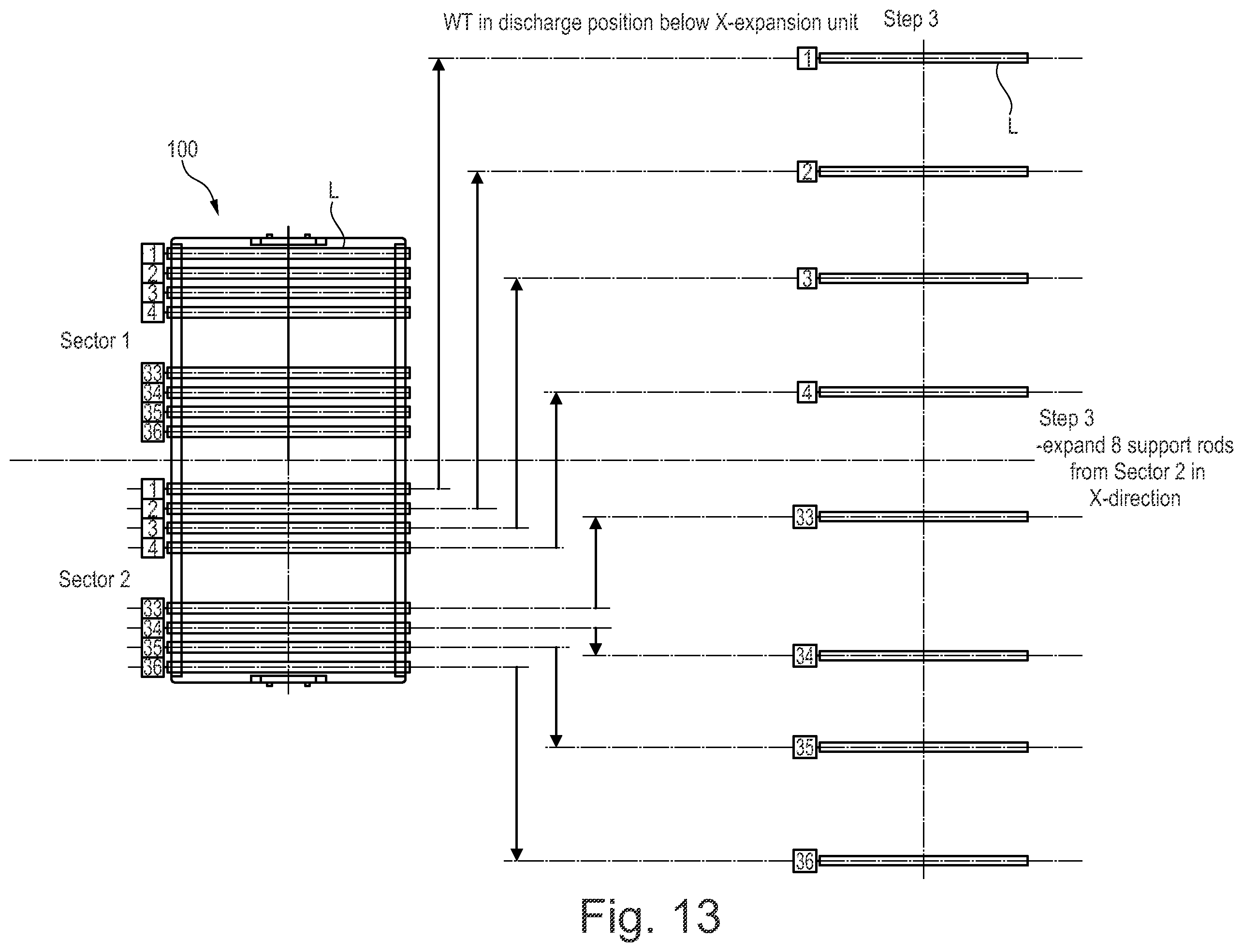 Patent US11814204 Figure 13 – Method and device for packing of injection molded parts