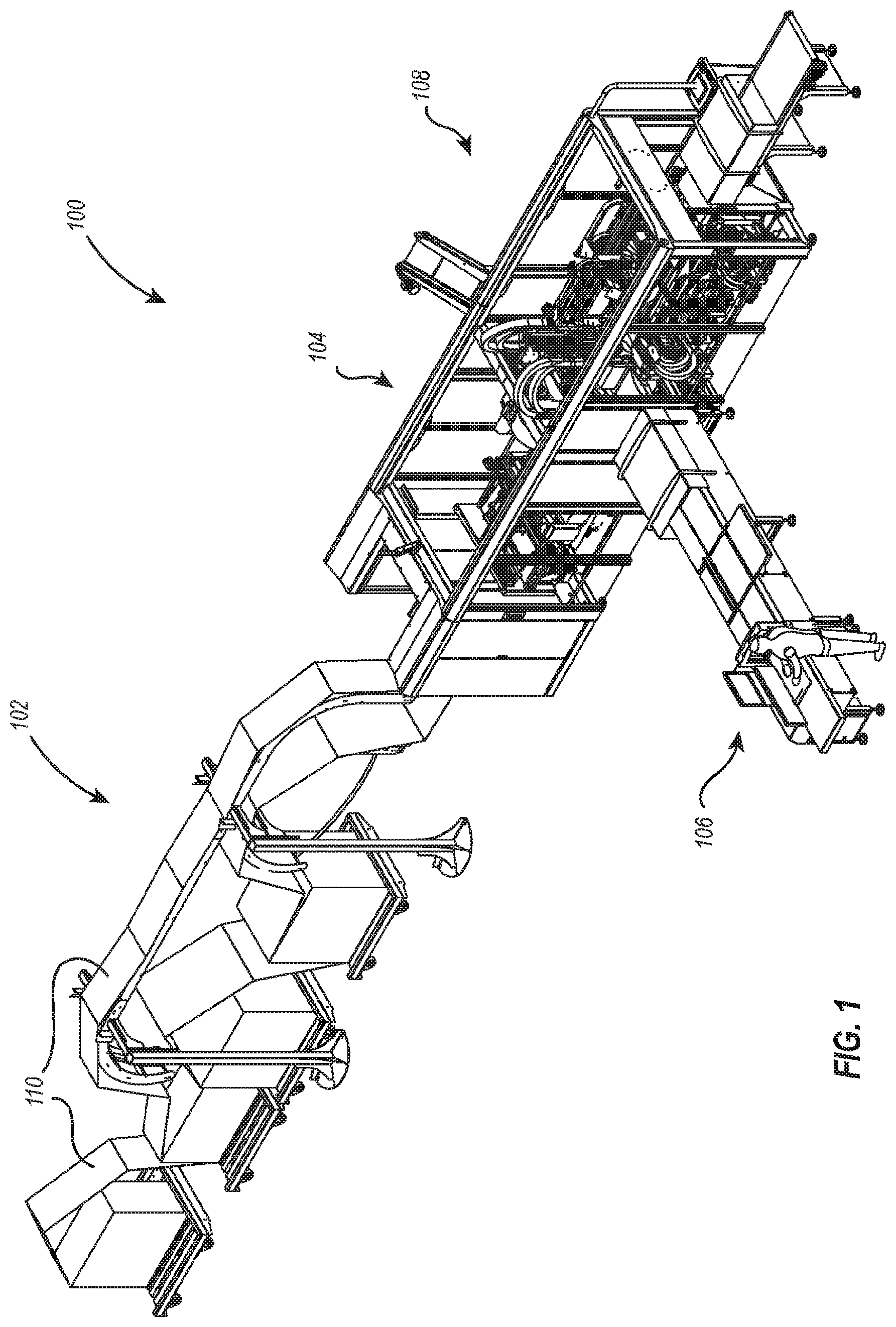 Patent US11814206 — Adaptive acceleration control for packaging machine — Figure 1