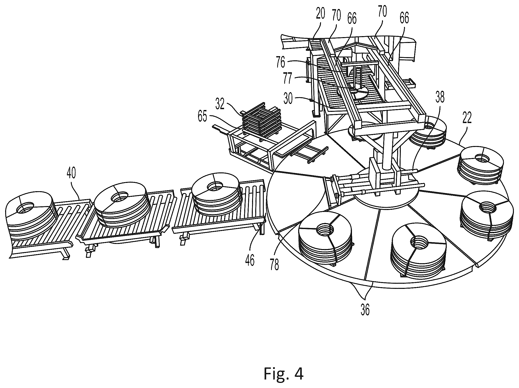 Patent US11814211 Figure 4 – Coil packaging line and method