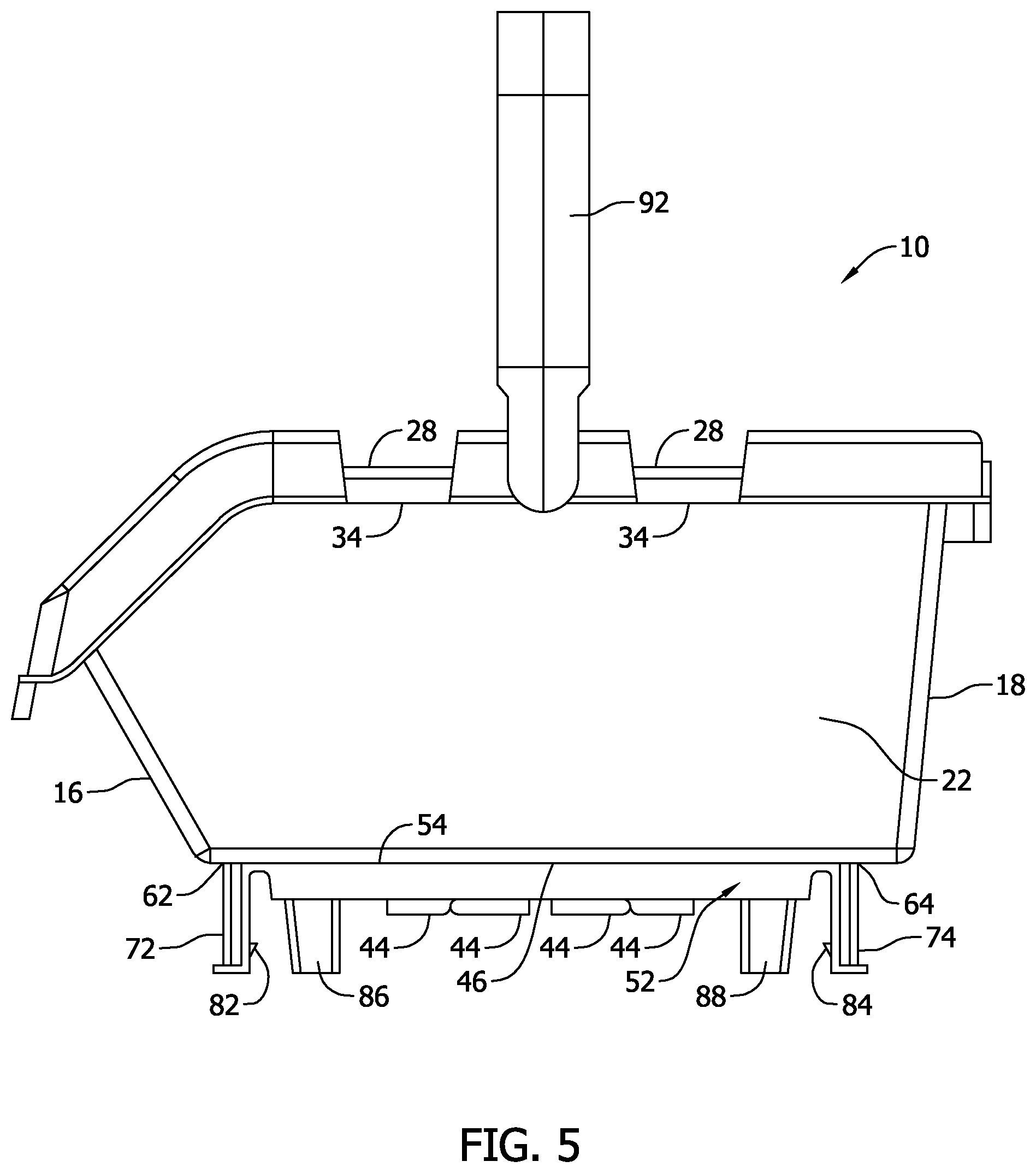 Patent US11814213 Figure 4 – Storage apparatus having stackable nested bins