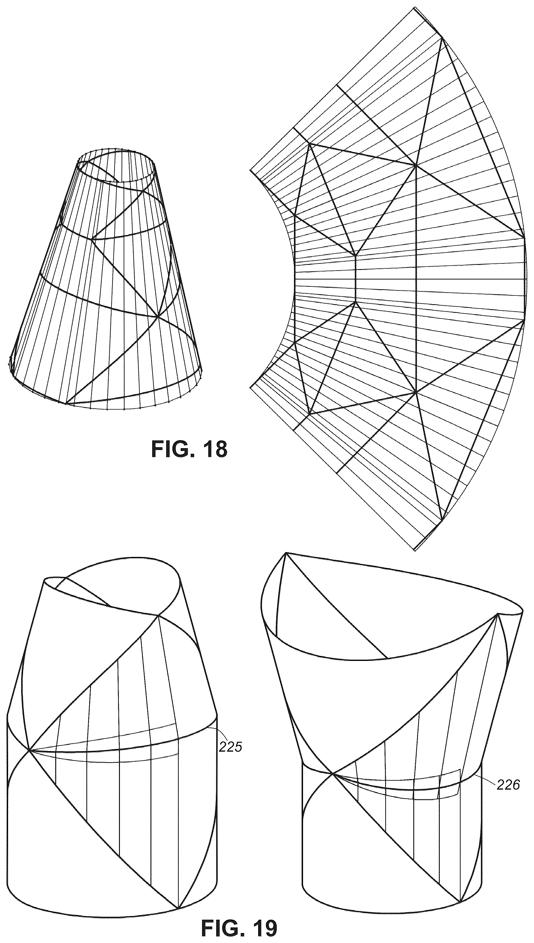 Patent US11814214 Figure 16 – Collapsible article comprising combinations and multiplications of foldable sections