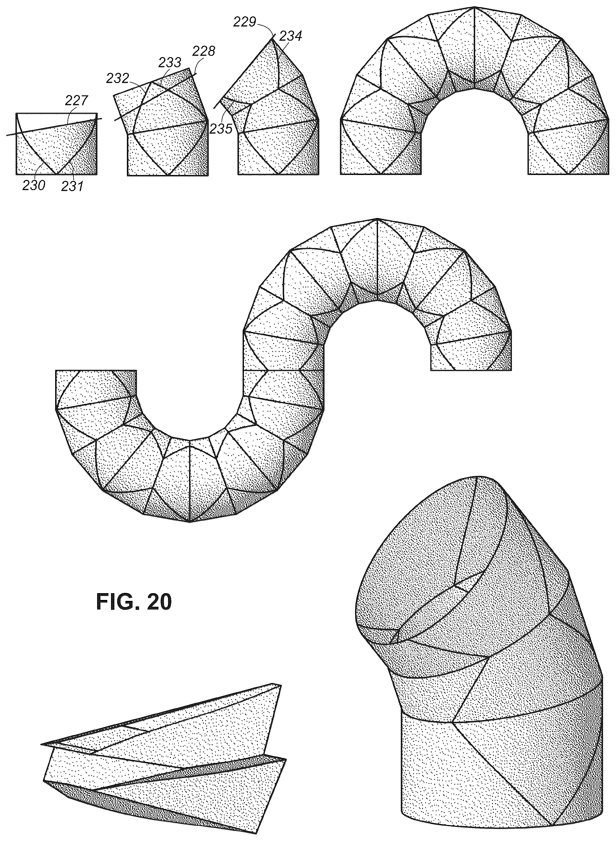 Patent US11814214 Figure 17 – Collapsible article comprising combinations and multiplications of foldable sections