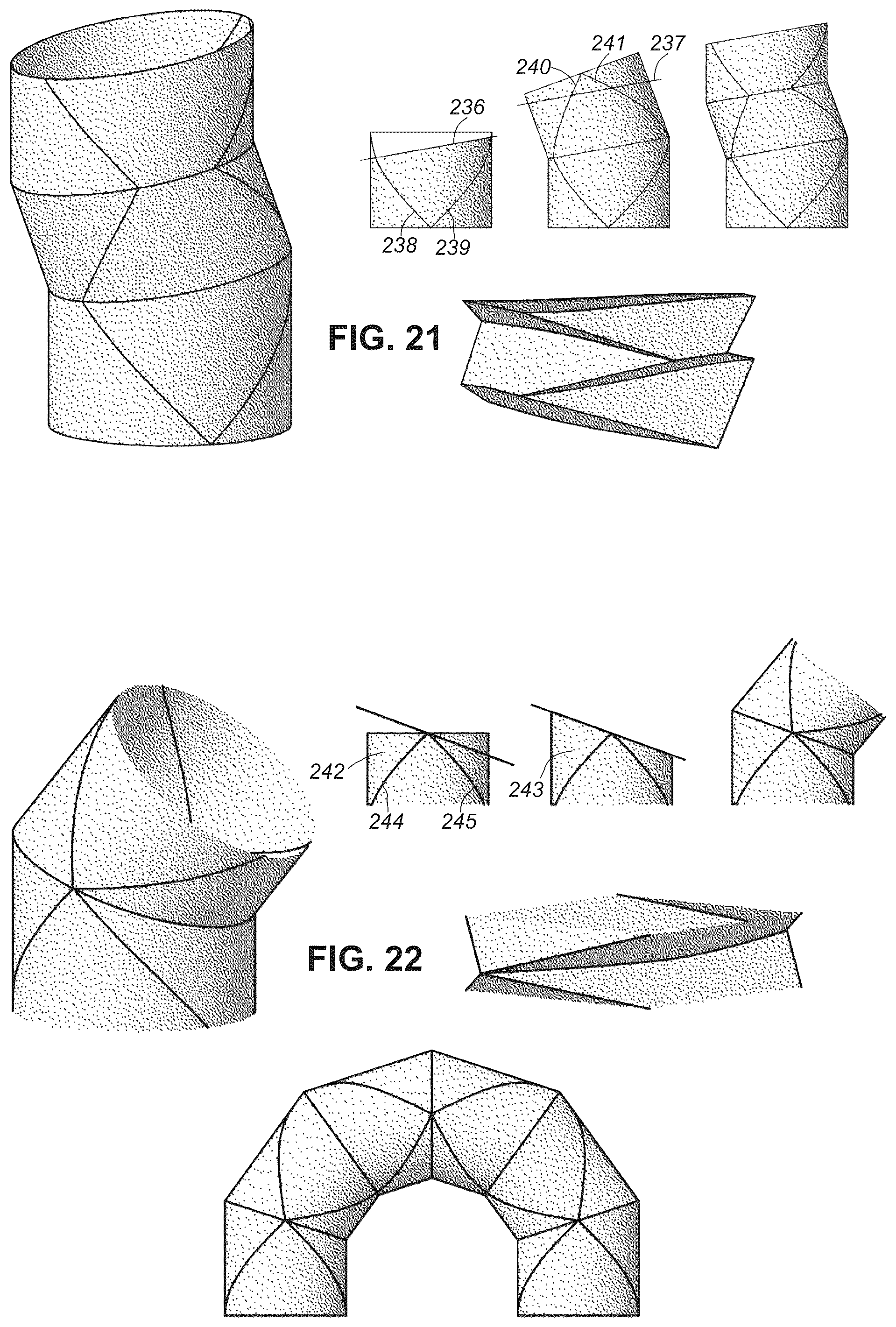 Patent US11814214 Figure 18 – Collapsible article comprising combinations and multiplications of foldable sections